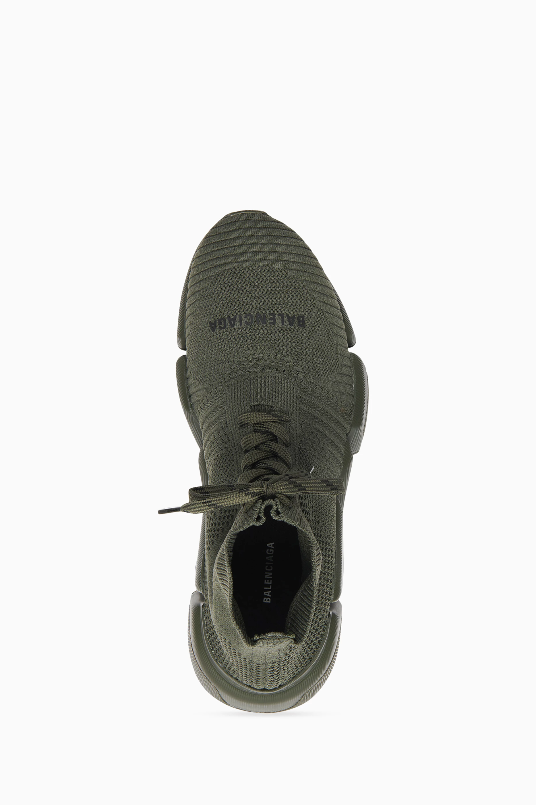 Buy Balenciaga Green Speed 2.0 Lace up Sneakers in Recycled Knit For Men Online Ounass Saudi