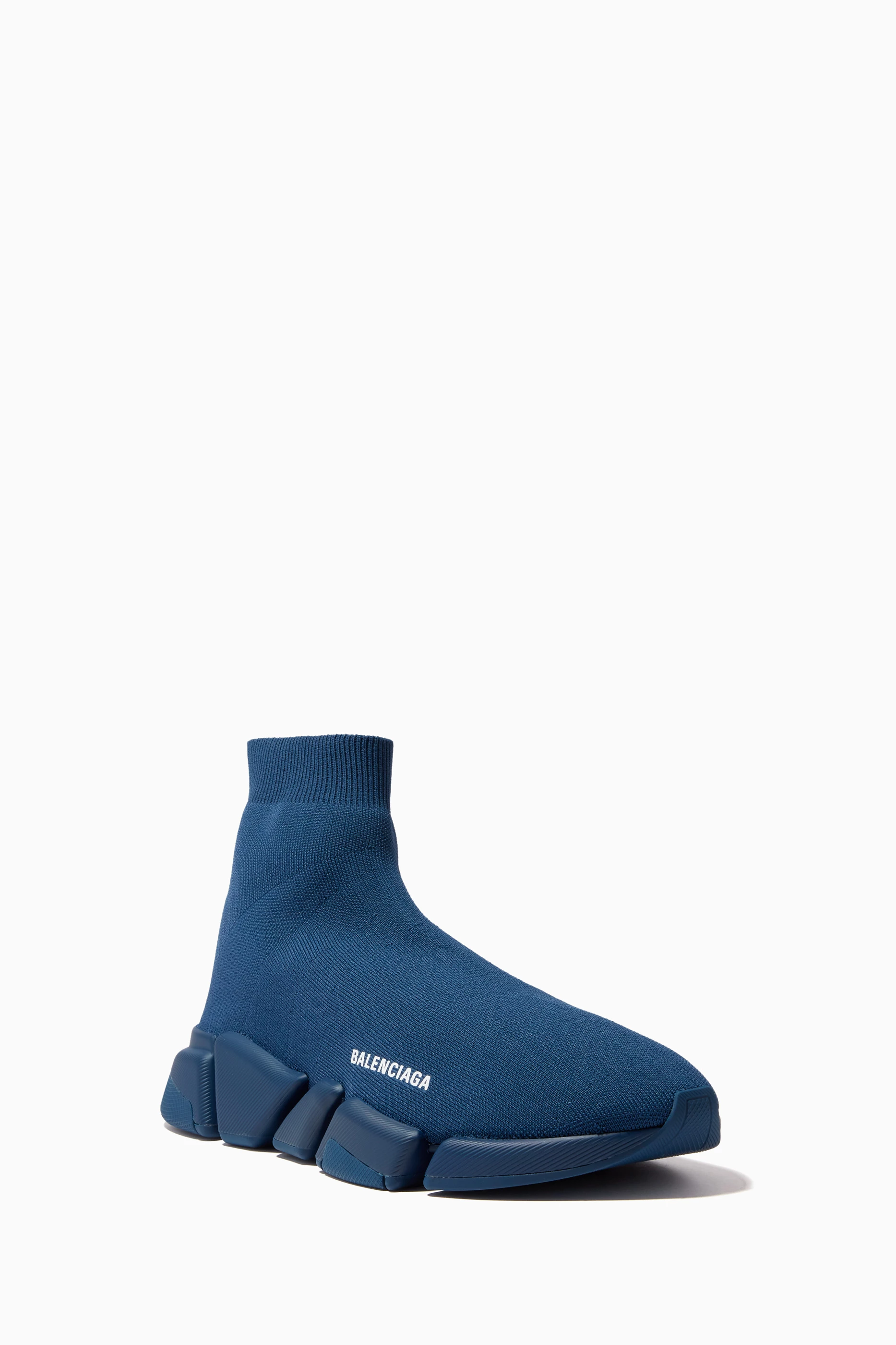 Buy Balenciaga Blue Speed 2.0 Sneakers in Recycled Knit For Men Online Ounass Saudi