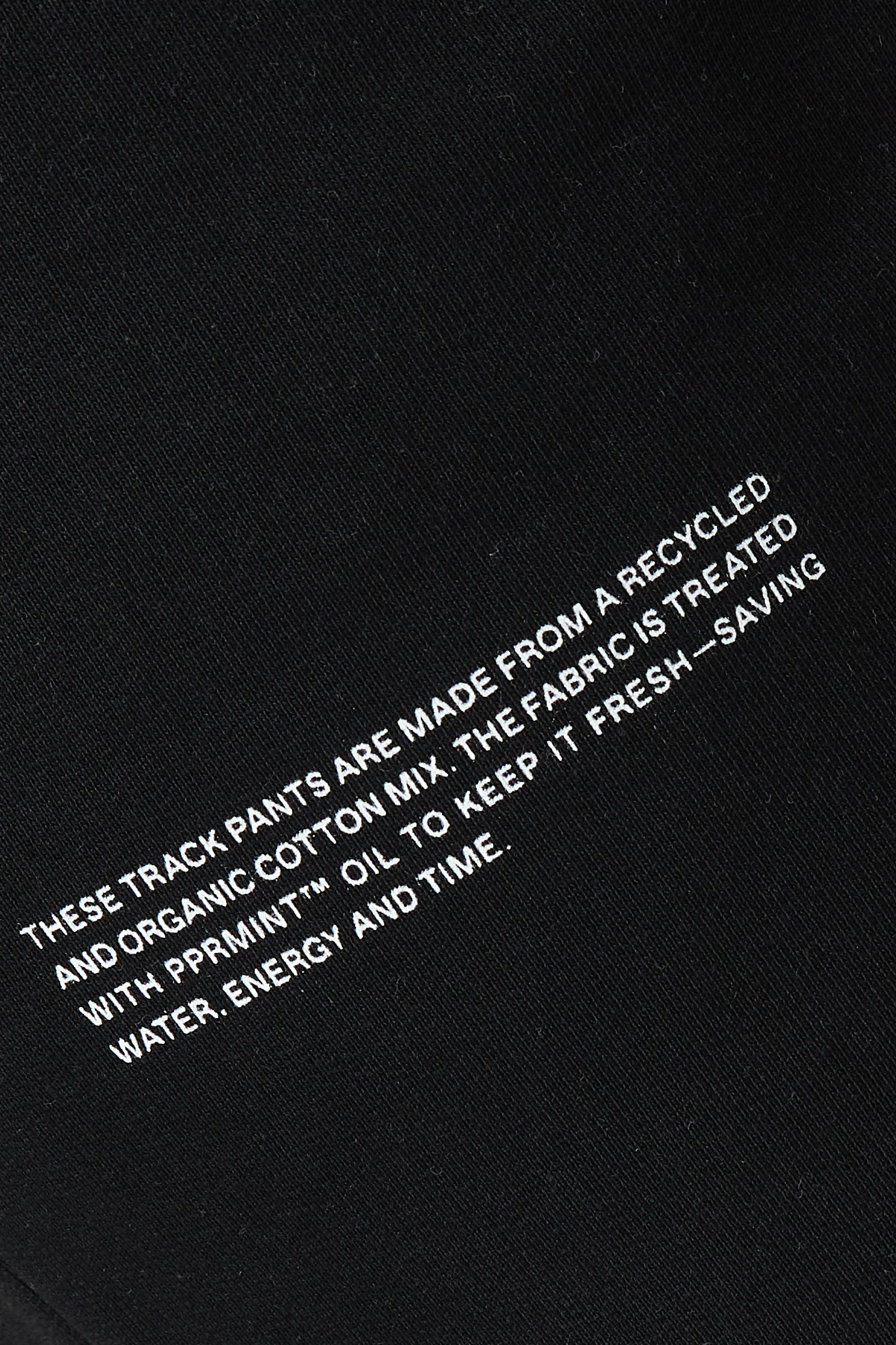 These track pants are made from a recycled and organic cotton mix hot sale
