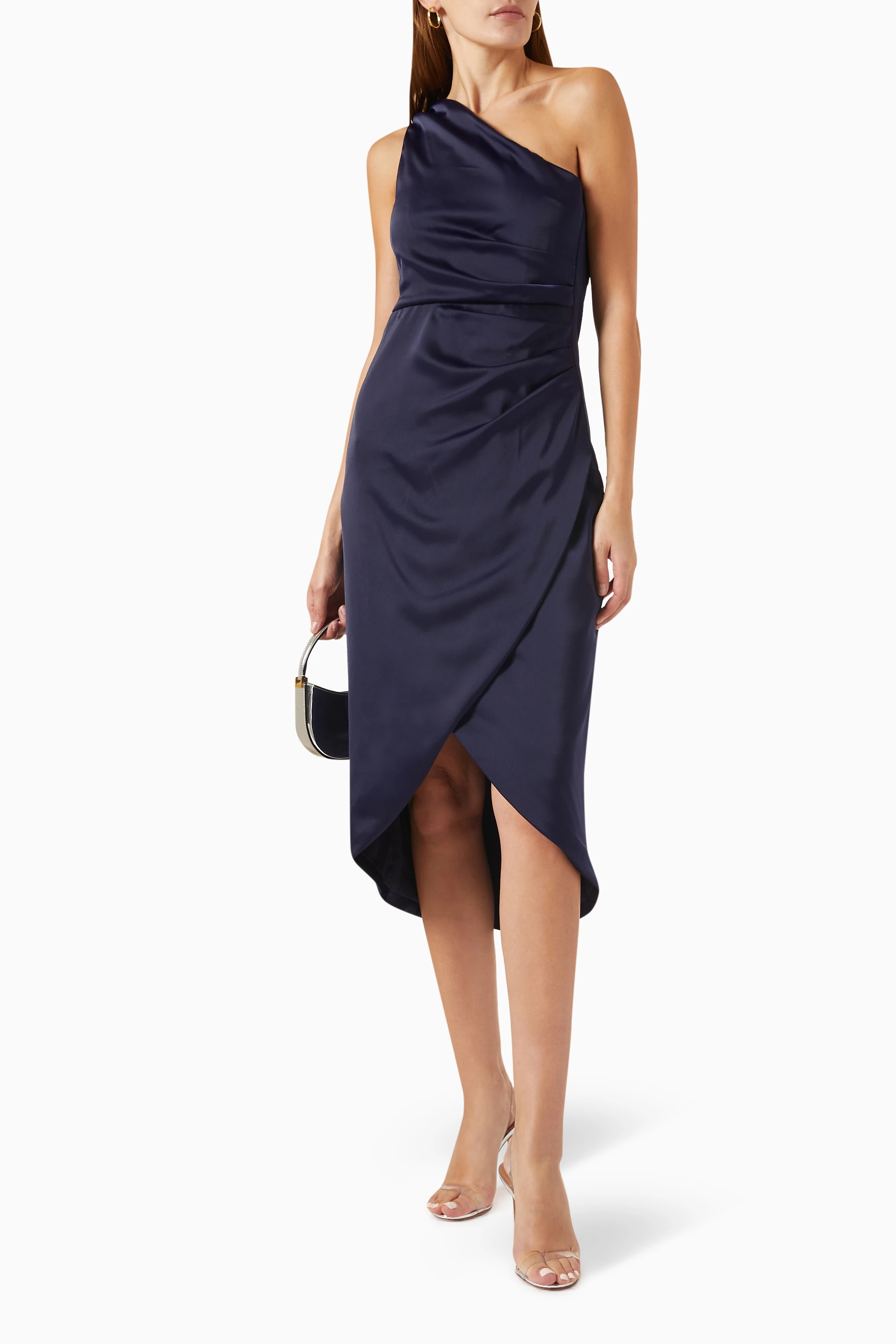 Buy Y.A.S Blue Yasthea Midi Dress in Satin For Women Online Ounass Saudi