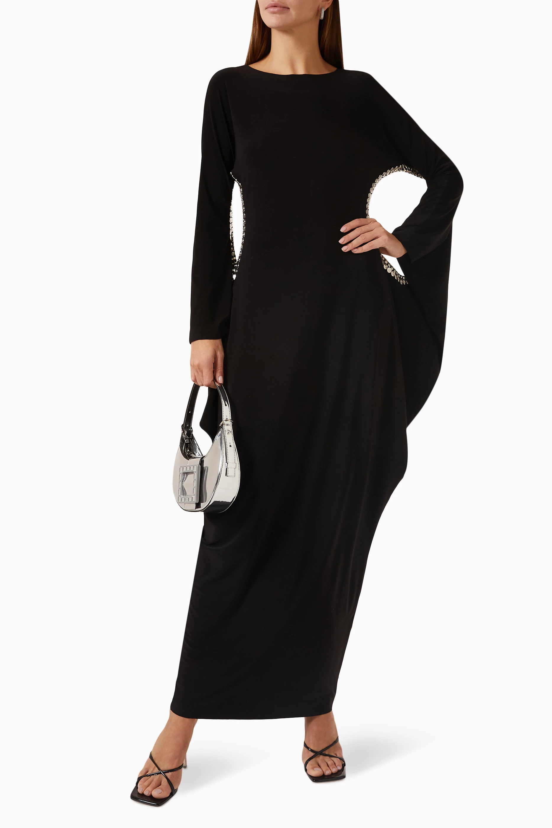 white christmas dresses Norma Kamali Stud Slip Mio