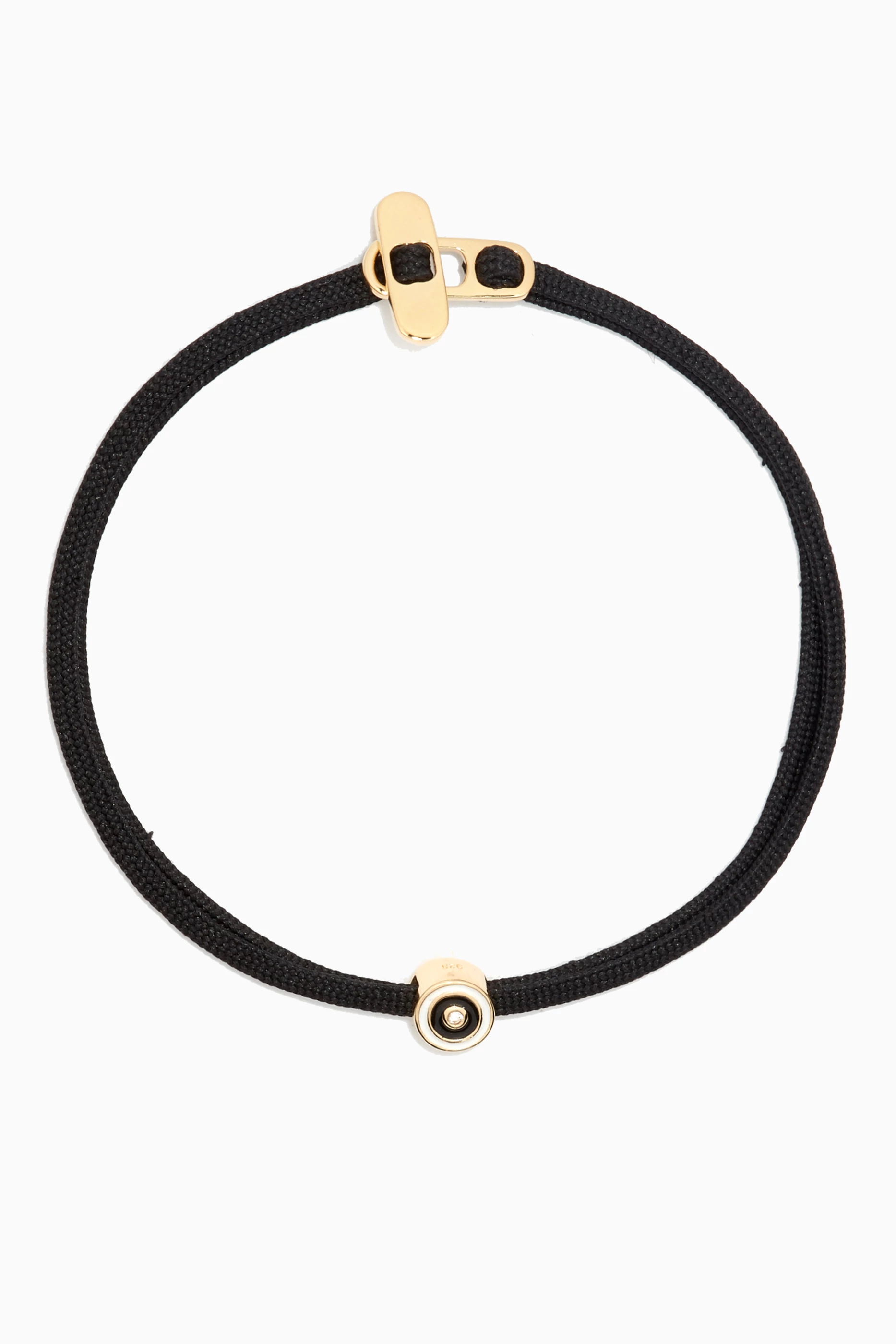 Buy Miansai Black Opus Sapphire Metric Rope Bracelet in 14kt Gold