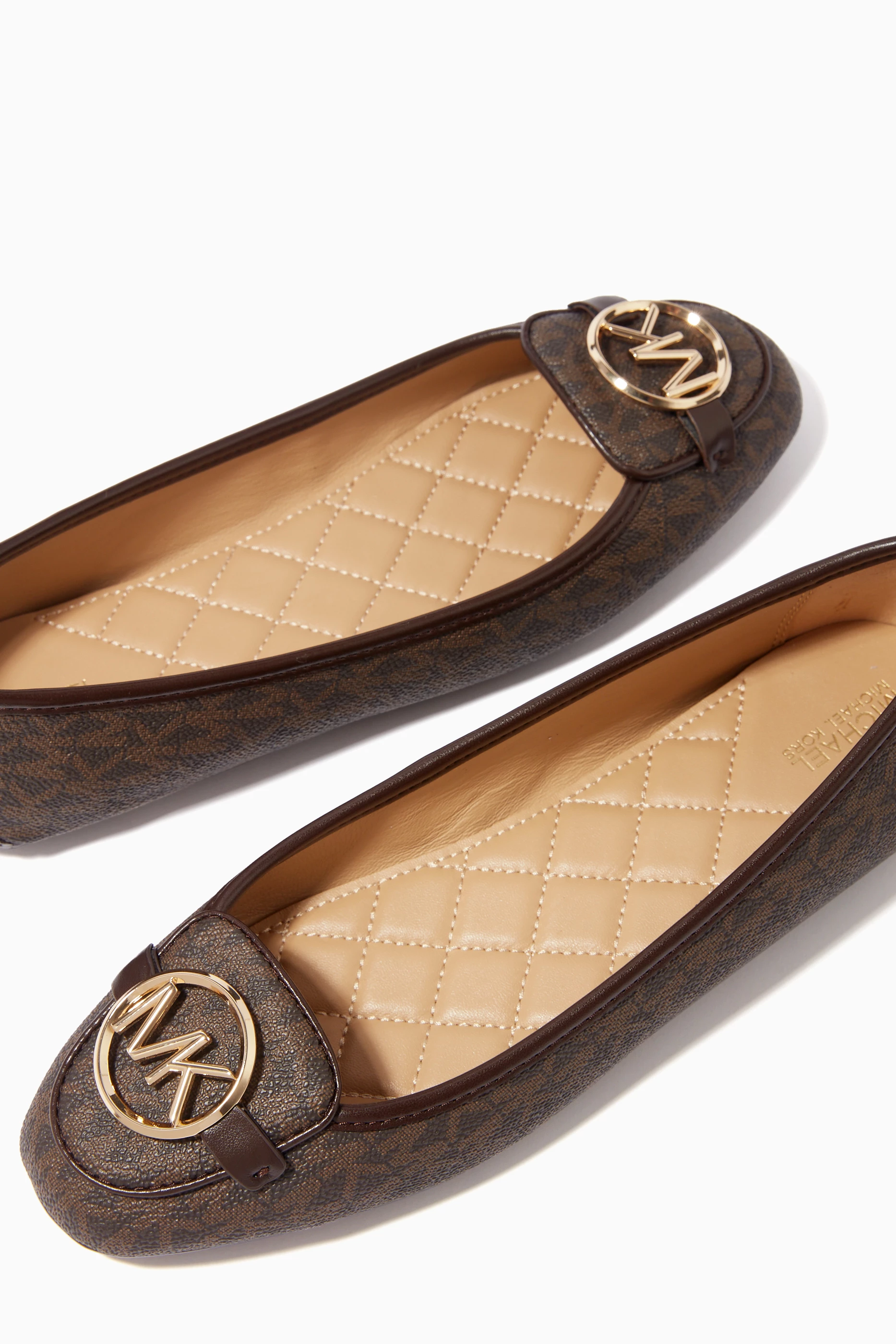 Michael kors signature flats store