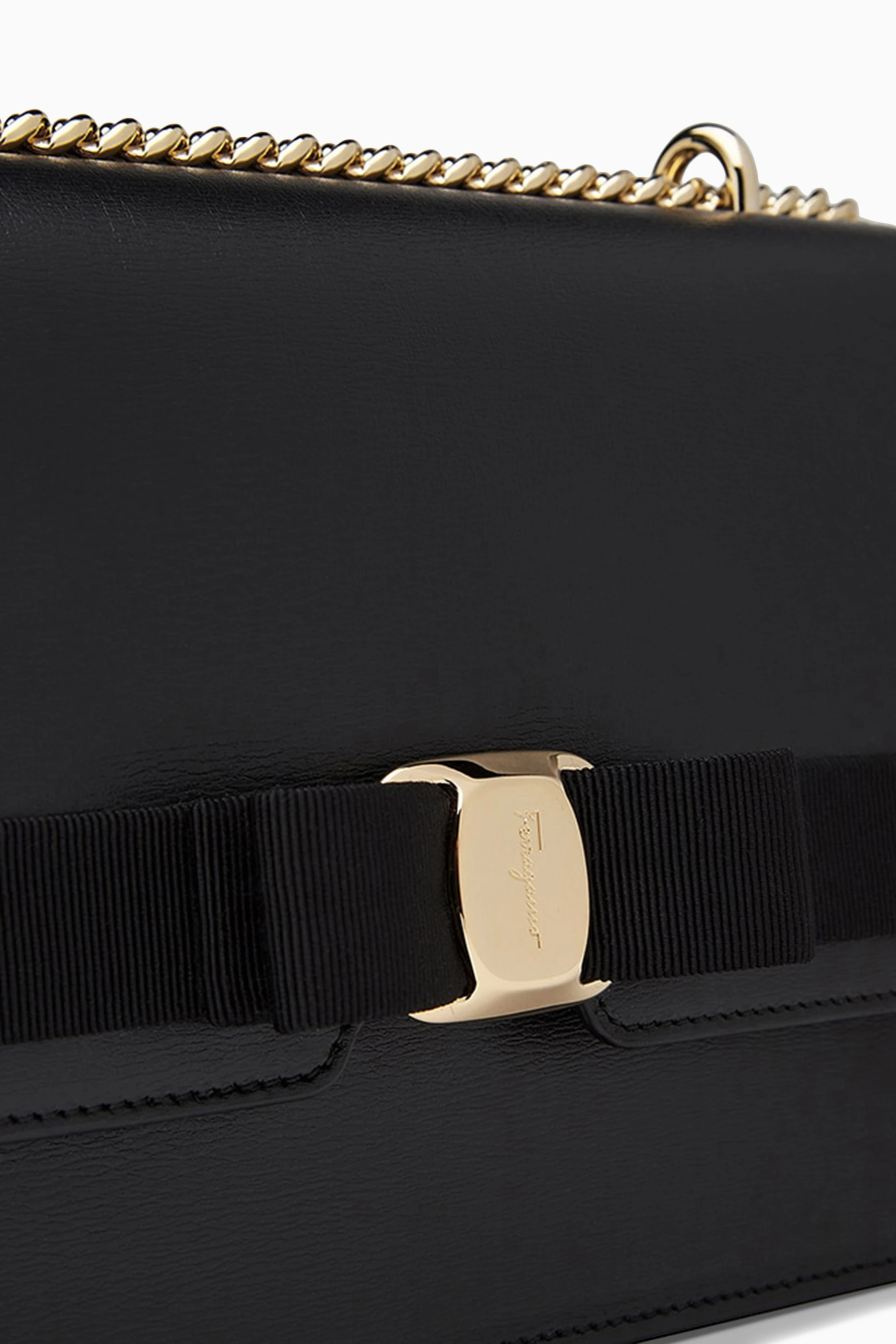 Buy Ferragamo Black Vara Bow Crossbody Bag in Leather For Women Online Ounass Saudi