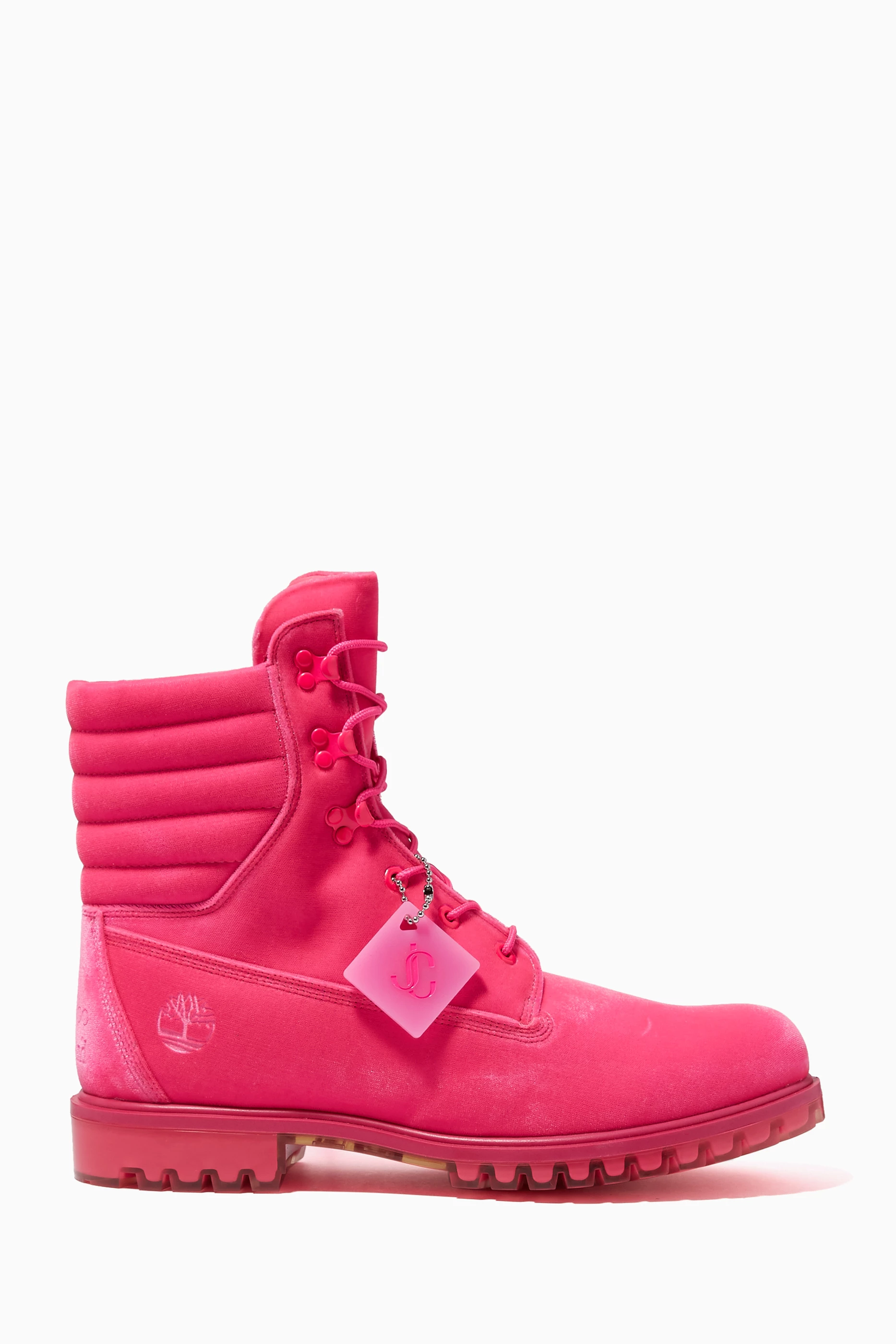 Hot pink timberlands deals