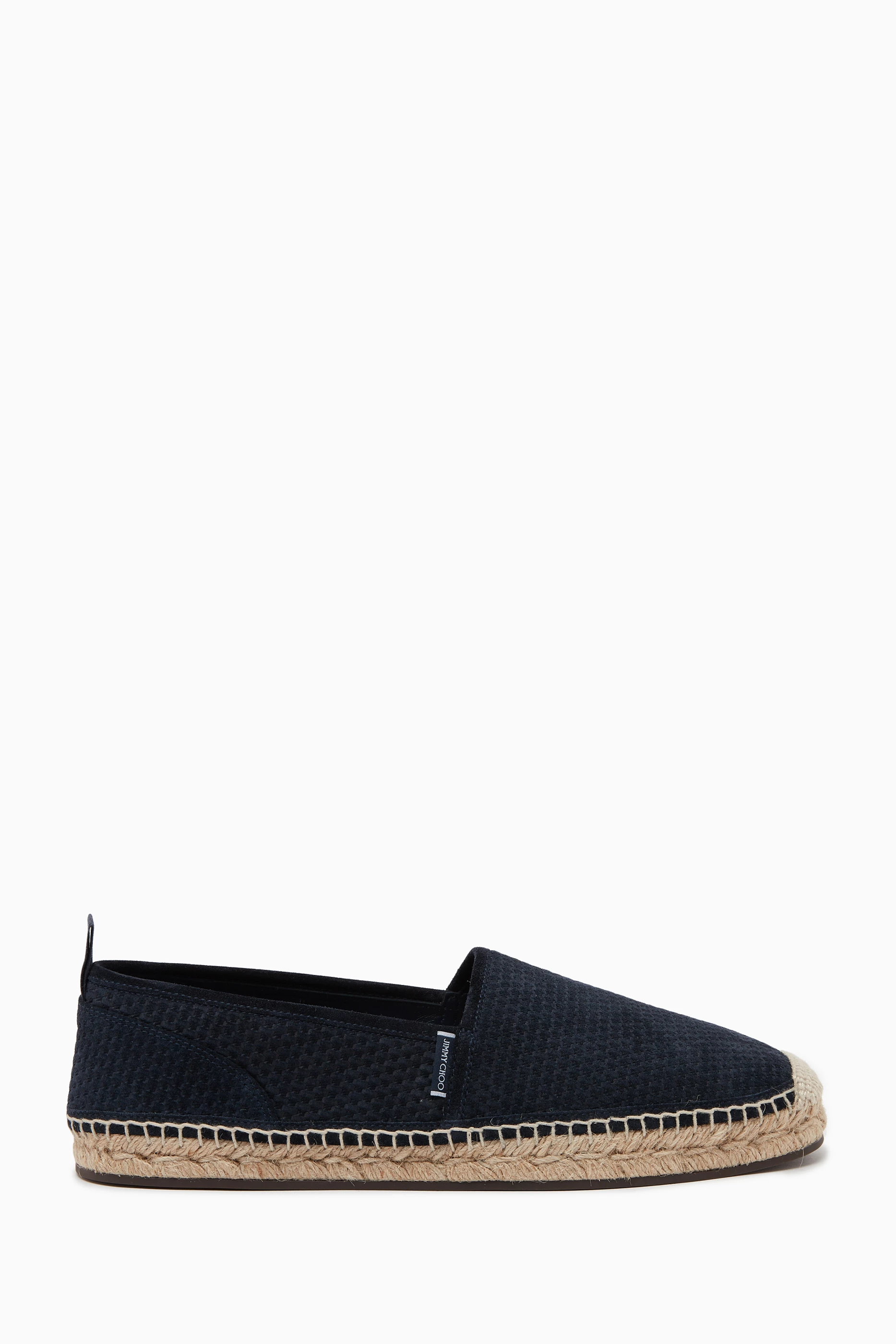 Jimmy Choo Men\'s Egon Woven Raffia Espadrilles Sz:46(13) Black SHENTONESPADRILLEHVZ_010003_OV  main image 3
