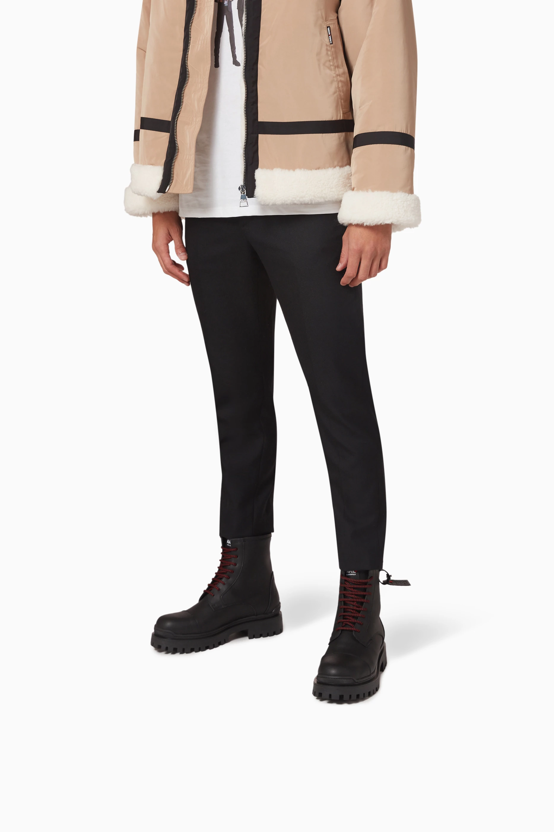 Cara shearling lace up boots best sale