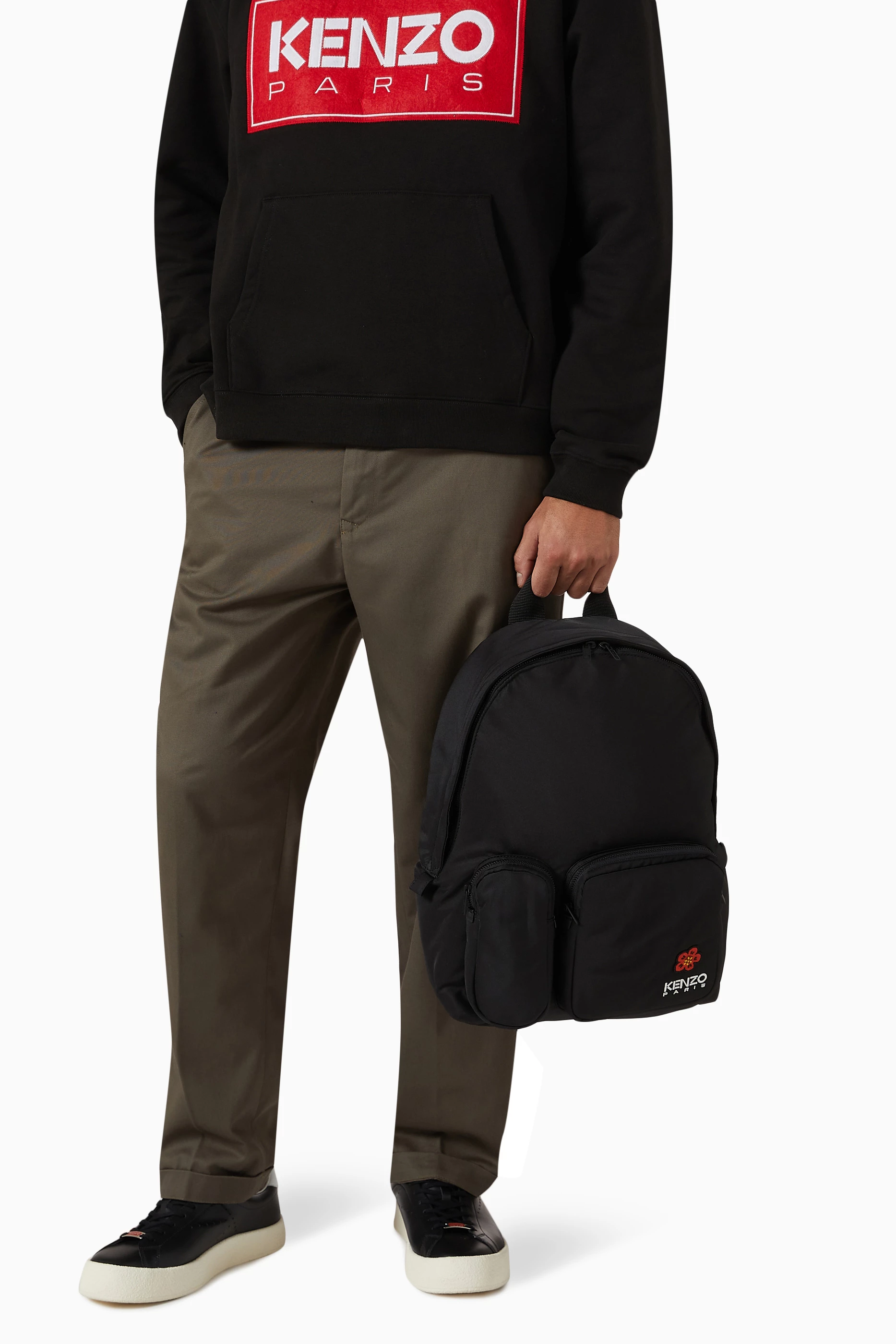 Buy KENZO Black Seasonal Graphic Backpack in Nylon For Men Online Ounass Saudi