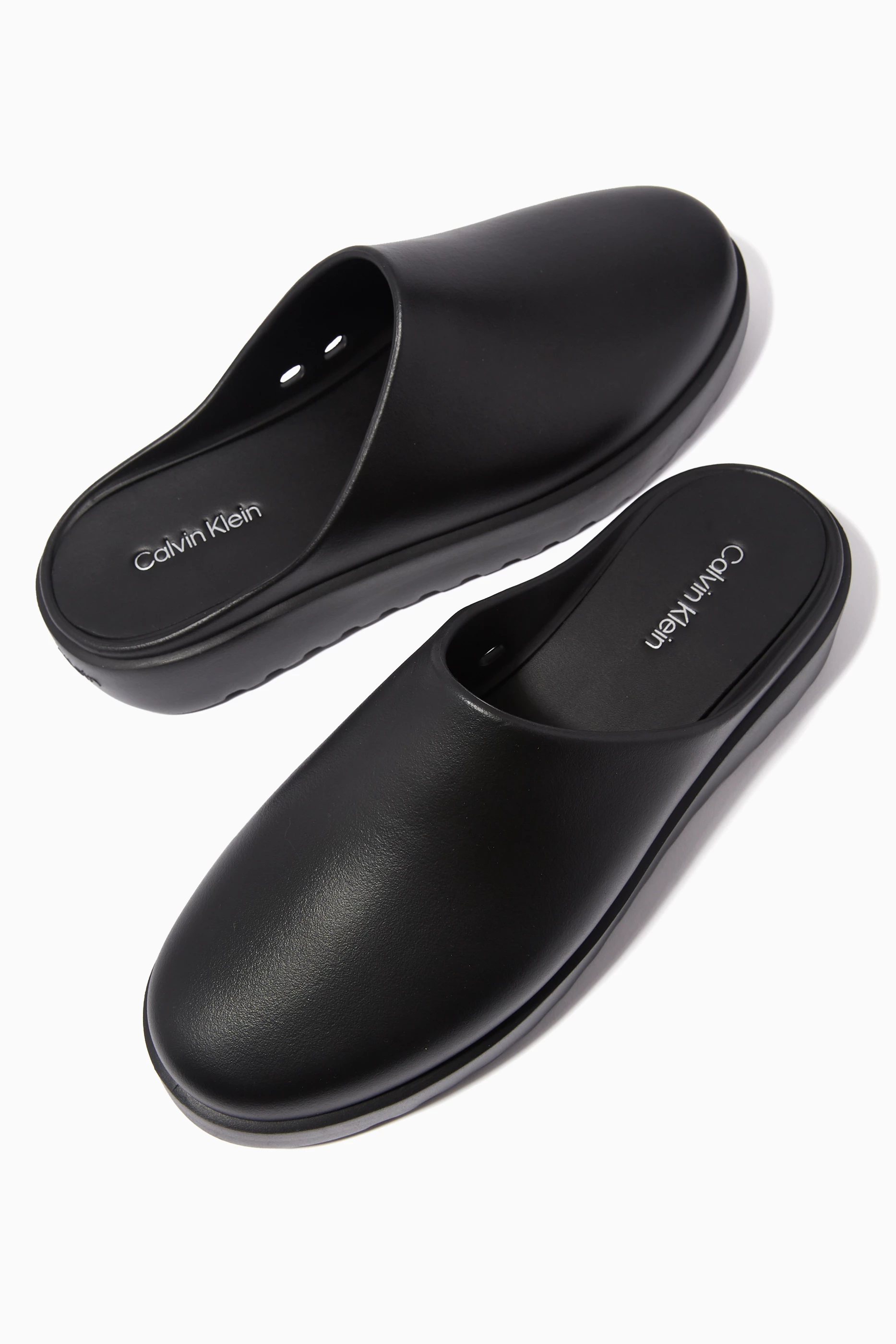 Calvin klein mules black shop