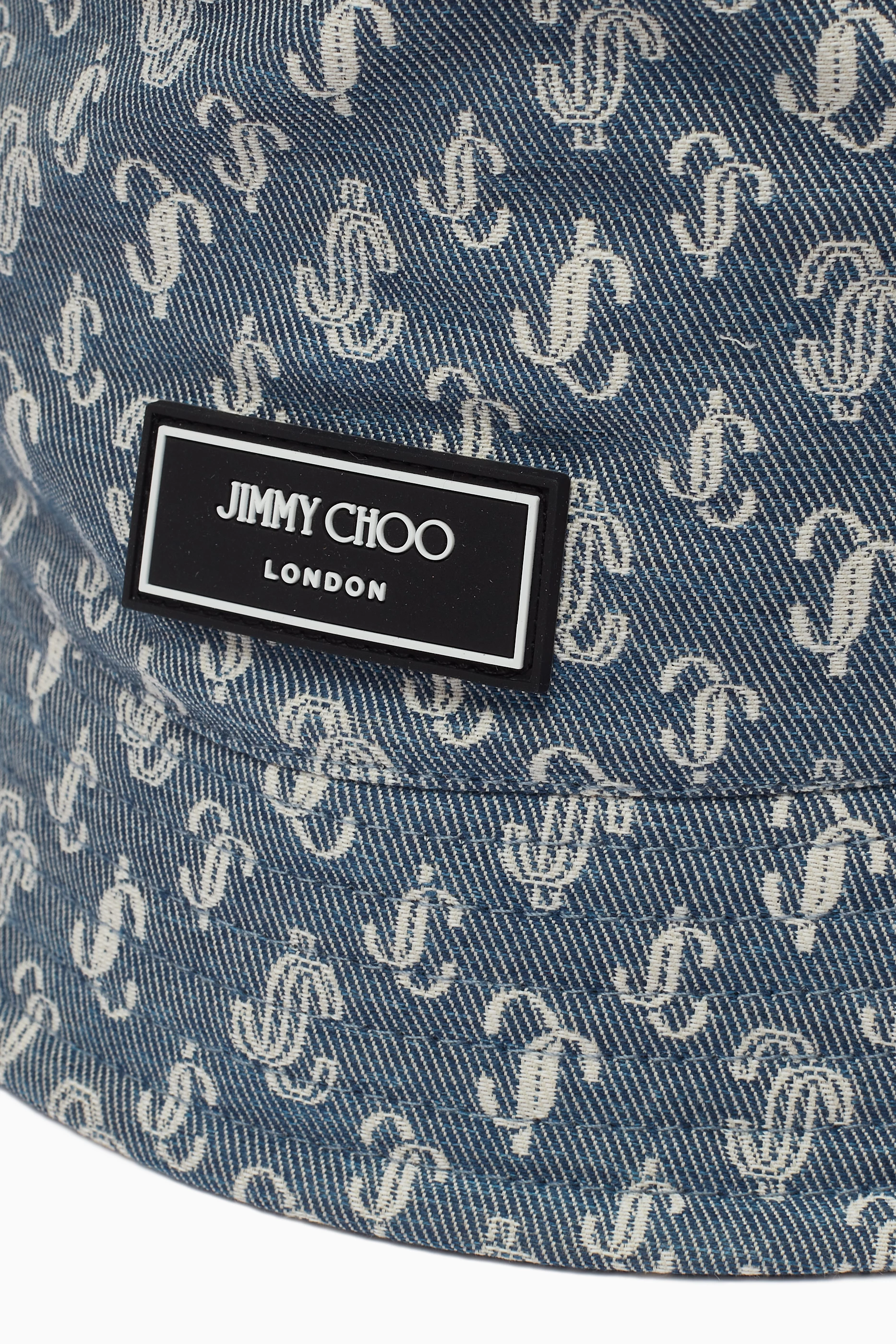 JIMMY CHOO RENATA バケットハット ブルー JIMMY CHOO RENATA バケットハット ブルー