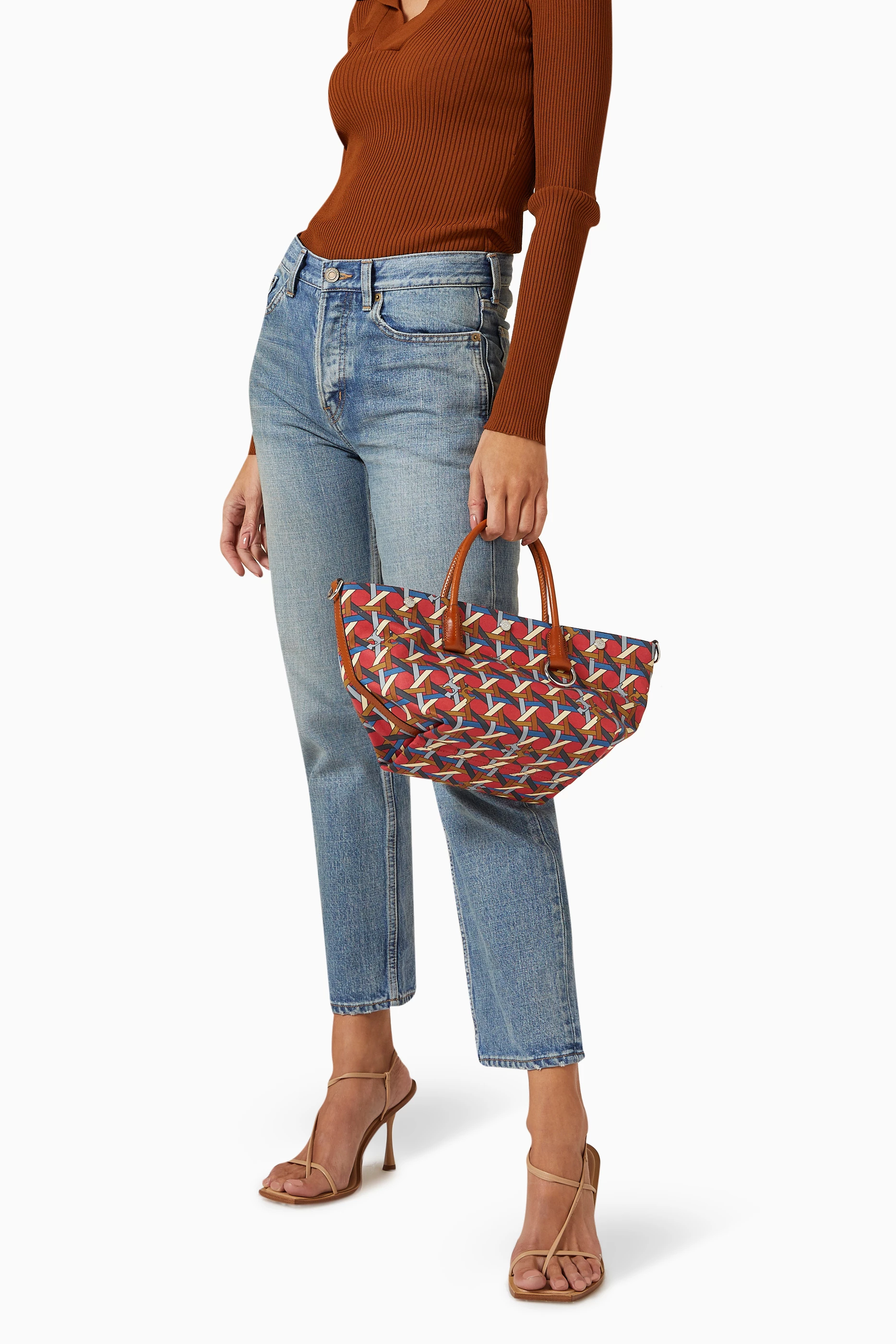 TORY BURCH トリーバーチ CANVAS BASKETWEAVE TOTE Tory Burch Canvas Basketweave Shopper Tote ~NWT~ Navy | eBay