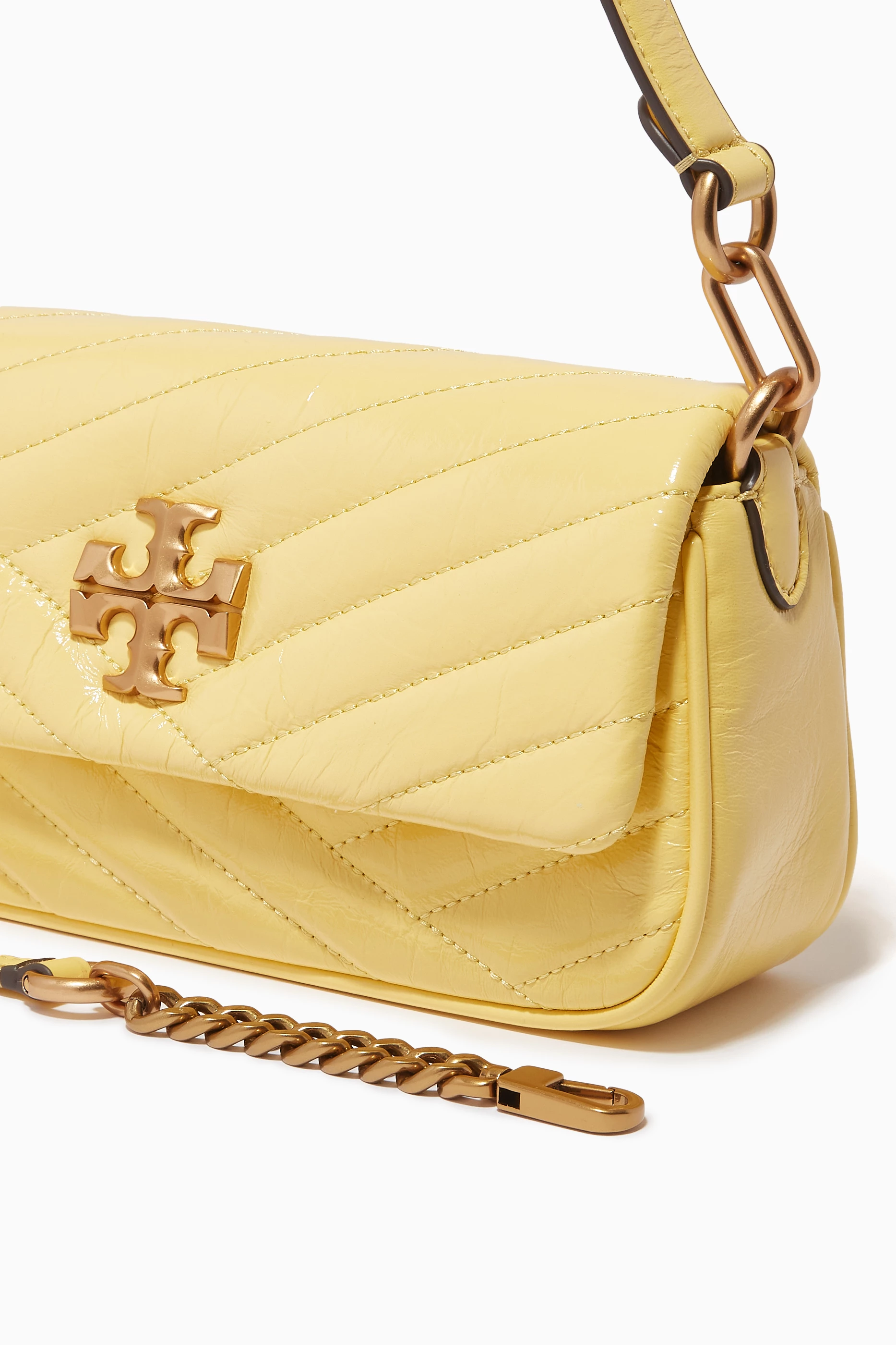Tory burch kira chevron yellow best sale