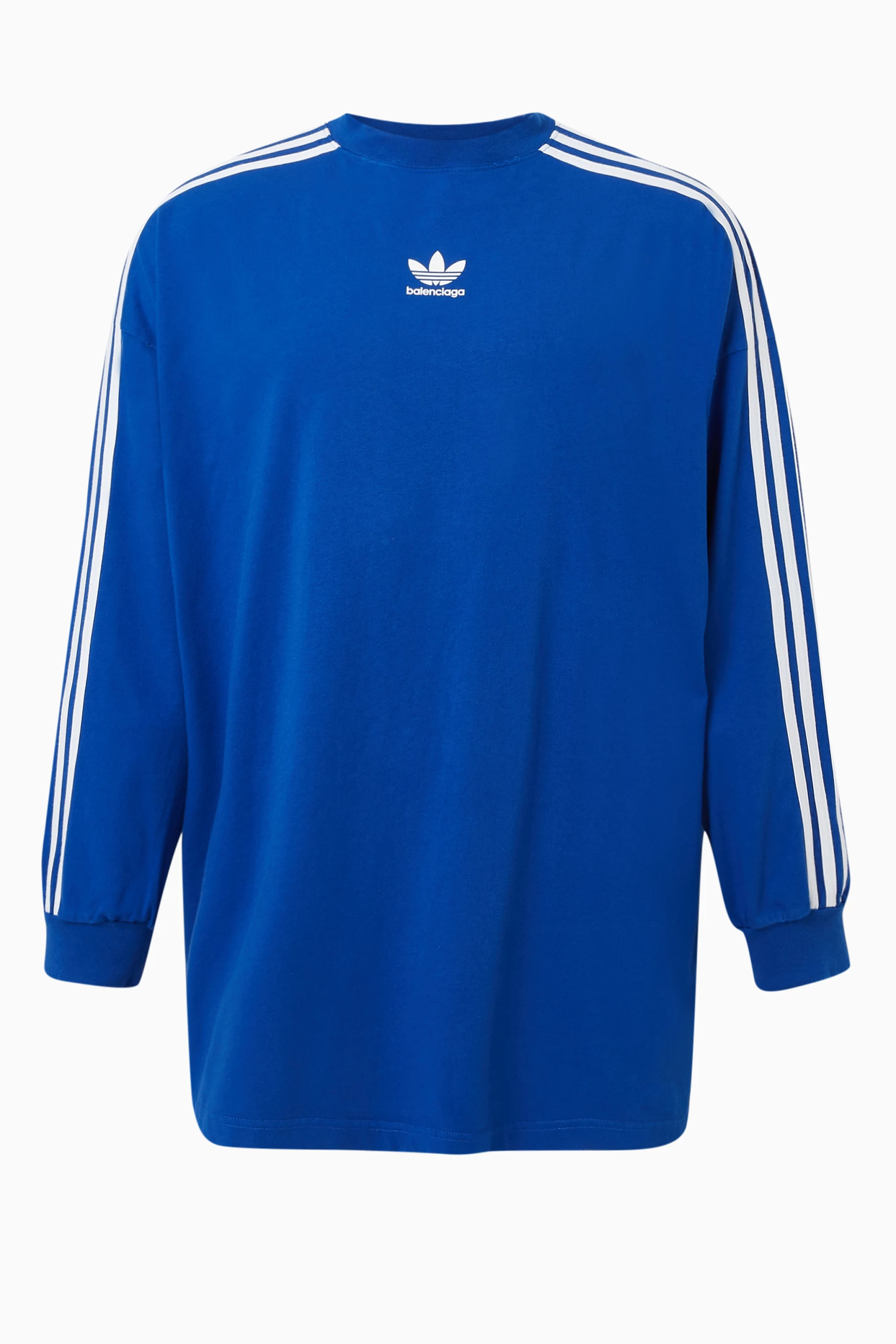 Buy Balenciaga Blue x Adidas Oversized Long-sleeve T-shirt in