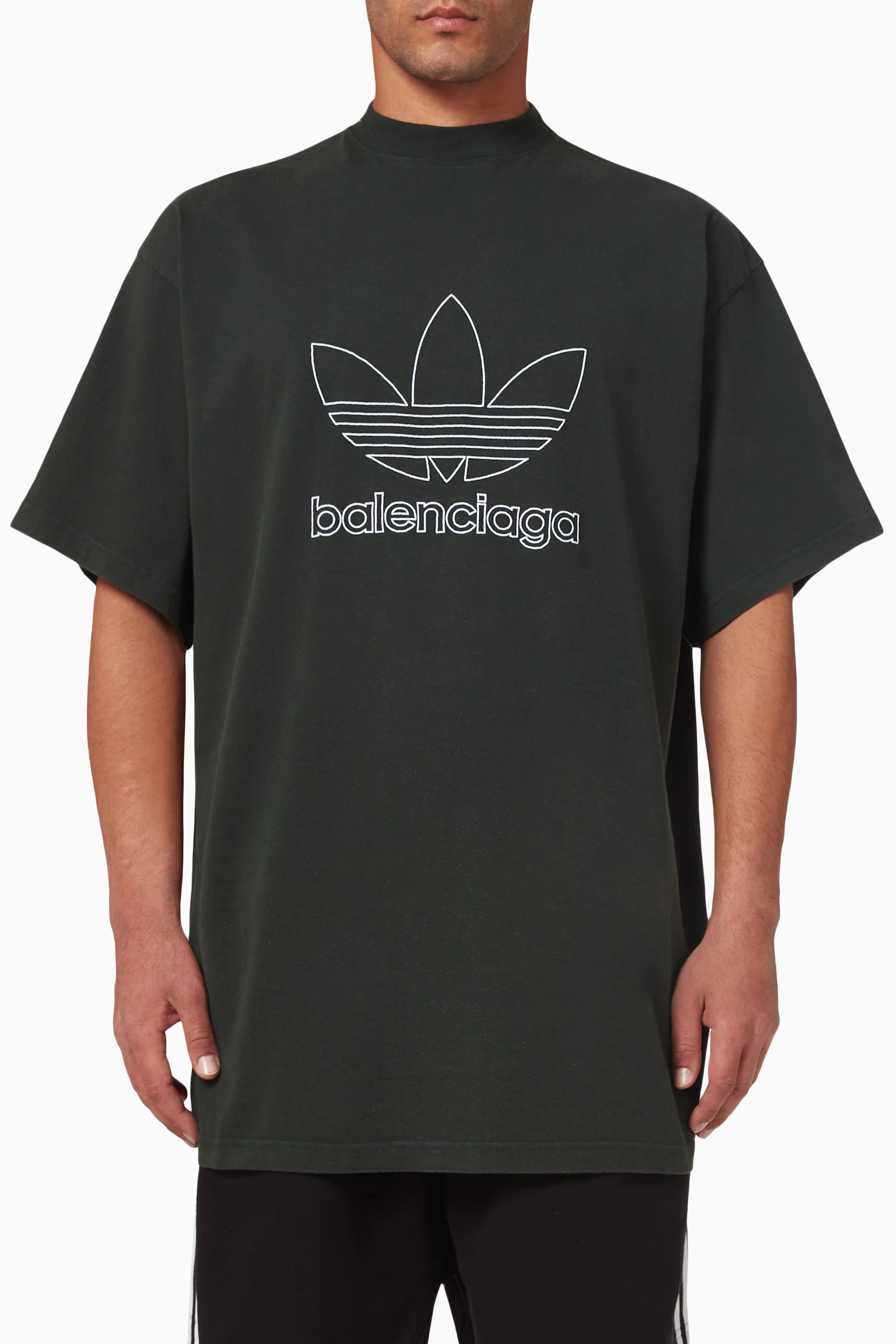Buy Balenciaga Green x Adidas Oversized T-shirt in Cotton Jersey For UNISEX  Online | Ounass Saudi