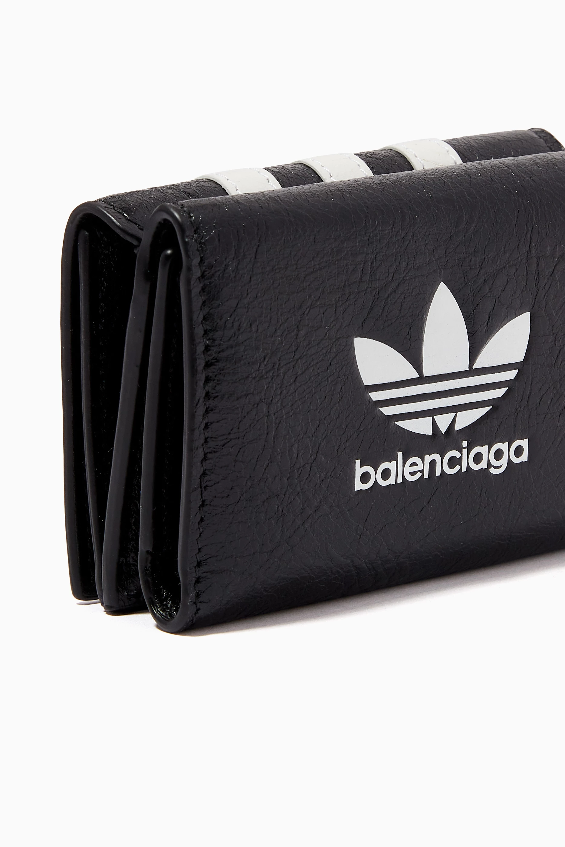 Buy Balenciaga Black x Adidas Logo Mini Wallet in Leather For Men Online Ounass Saudi