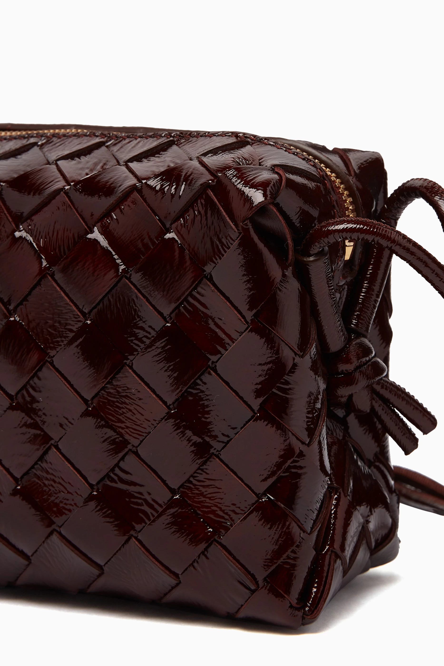 Buy Bottega Veneta Burgundy Mini Loop Crossbody Bag in