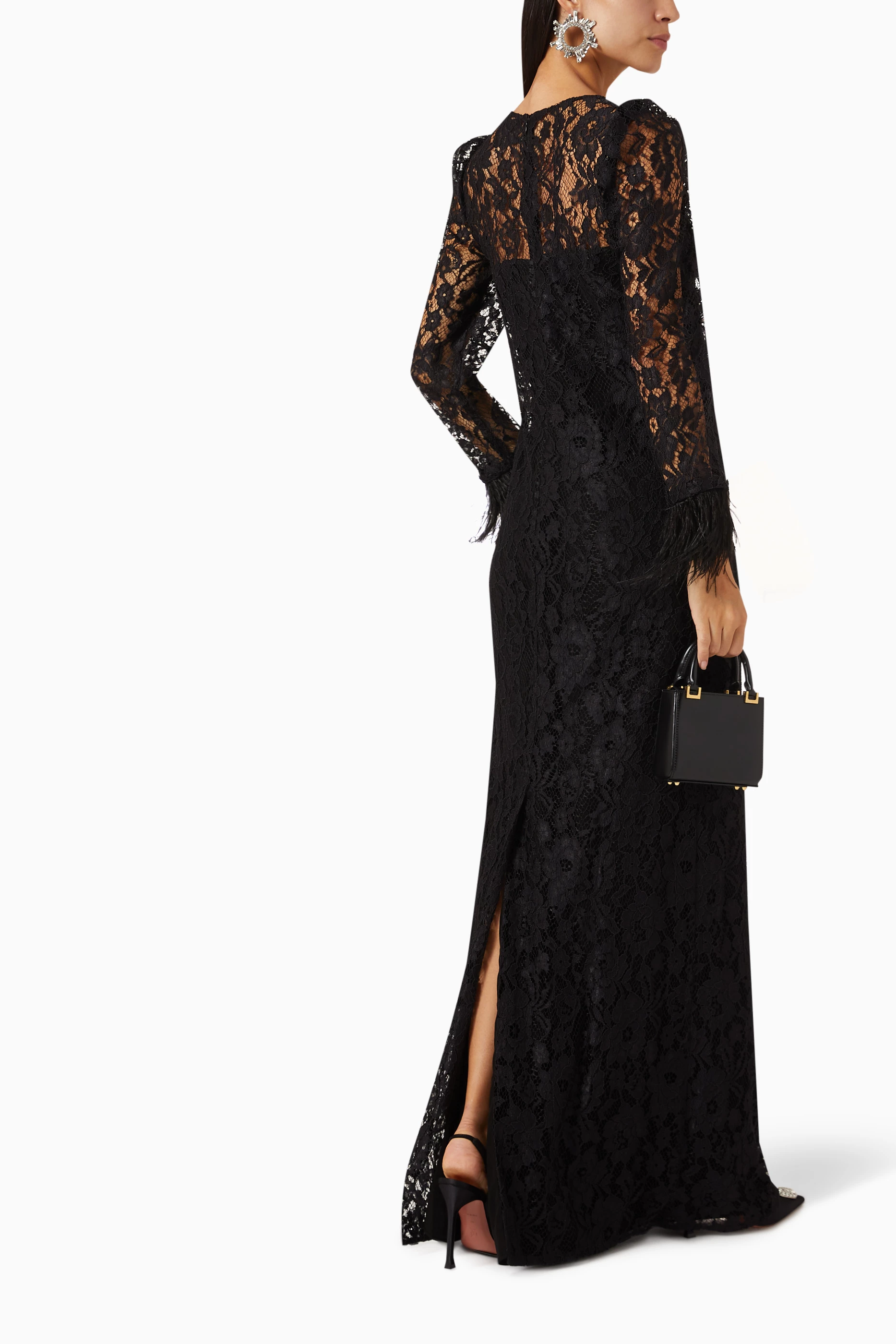 Buy Nihan Peker Black Dantel Dress in Lace For Women Online | Ounass Saudi