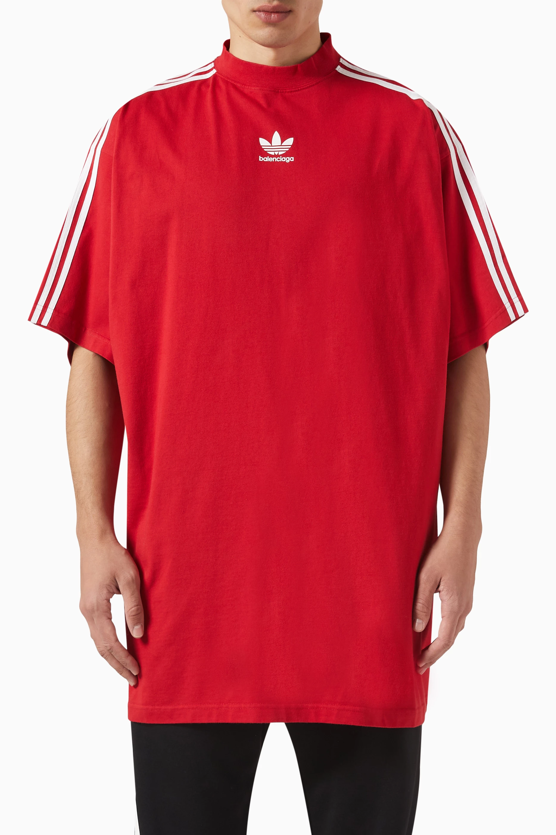 Buy Balenciaga Red x Adidas Oversized T-shirt in Cotton Jersey For