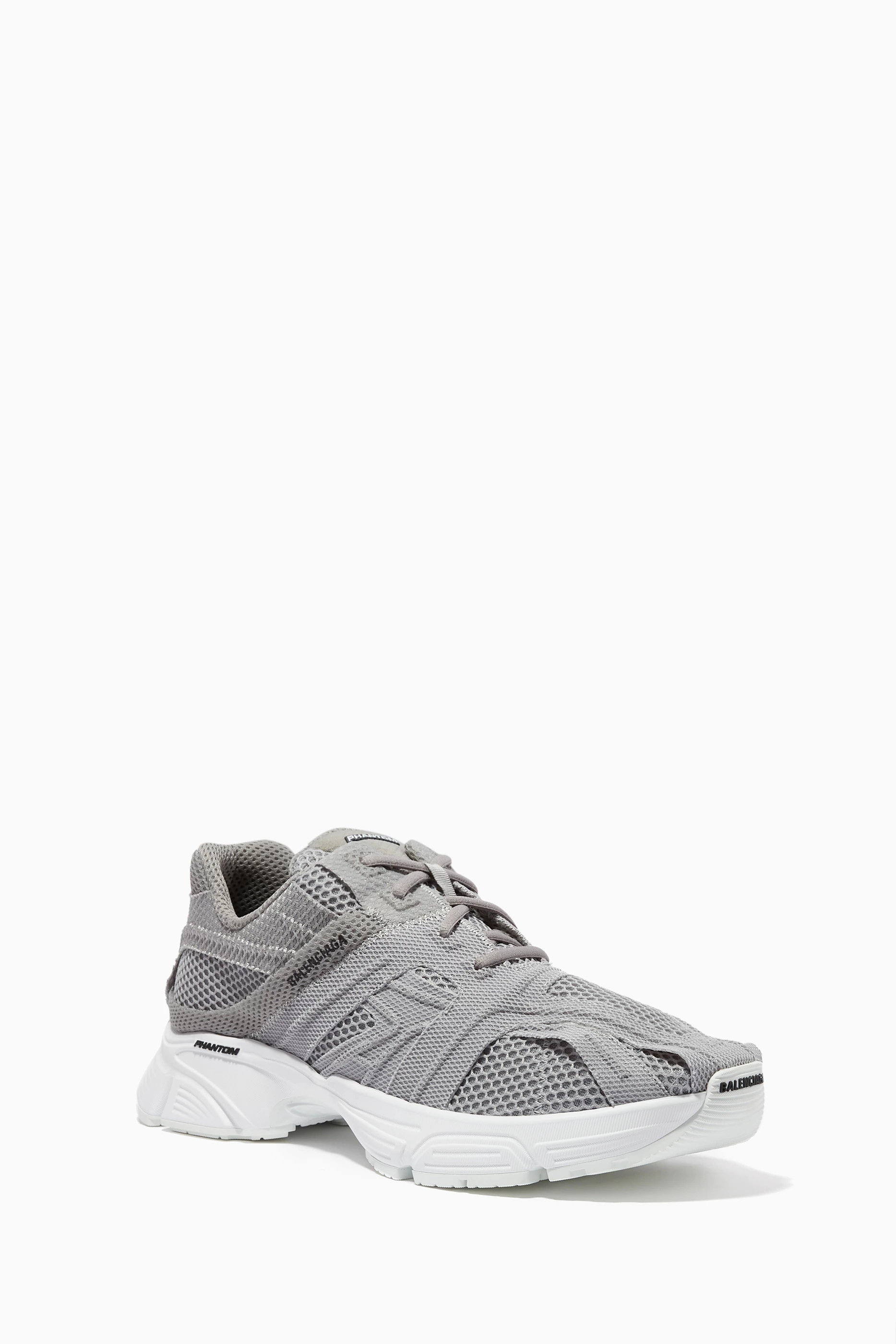Buy Balenciaga Grey Phantom Sneakers in Mesh For Men Online