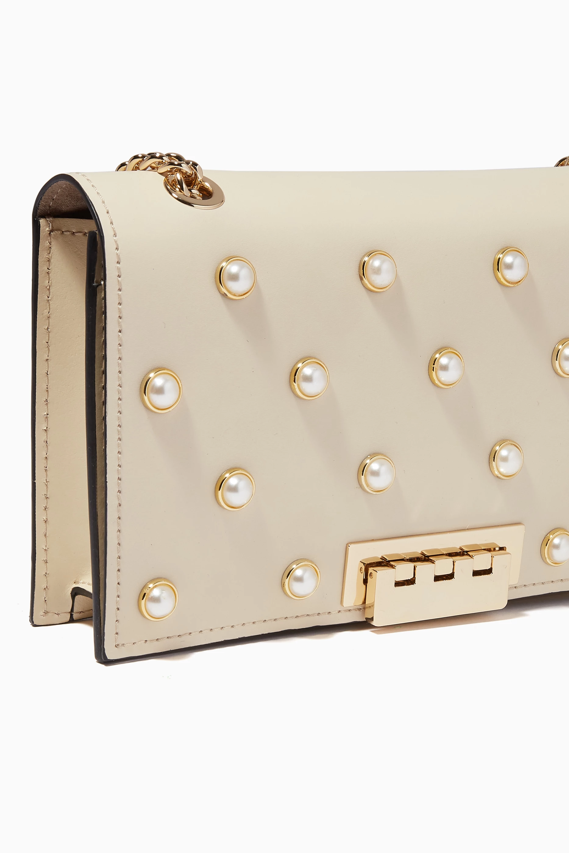 Buy ZAC Zac Posen White Earthette Mini Crossbody Bag in Leather For Women Online Ounass Saudi