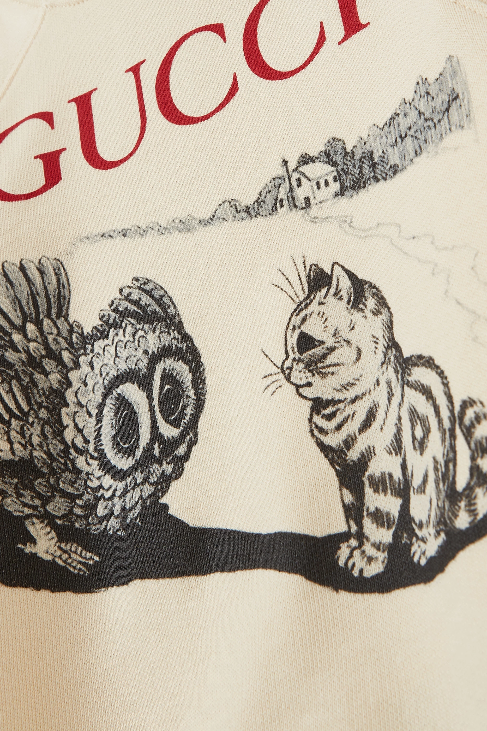 Gucci Garden Gucci Sweatshirt With Cat Transparent Original Gucci - Main Image