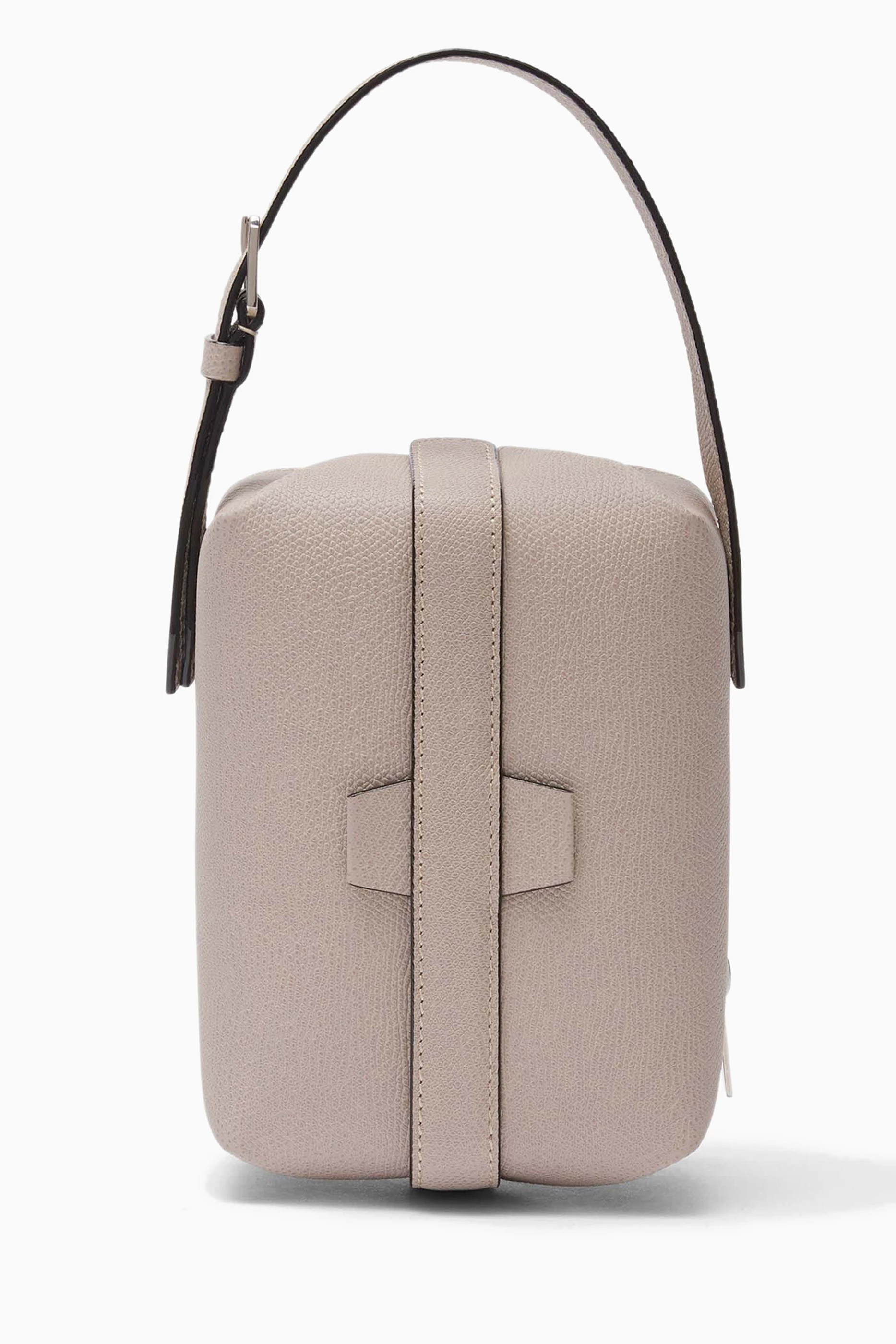 Buy Valextra Neutral Tric Trac Crossbody Bag in Millepunte Calfskin Leather For Women Online Ounass Saudi