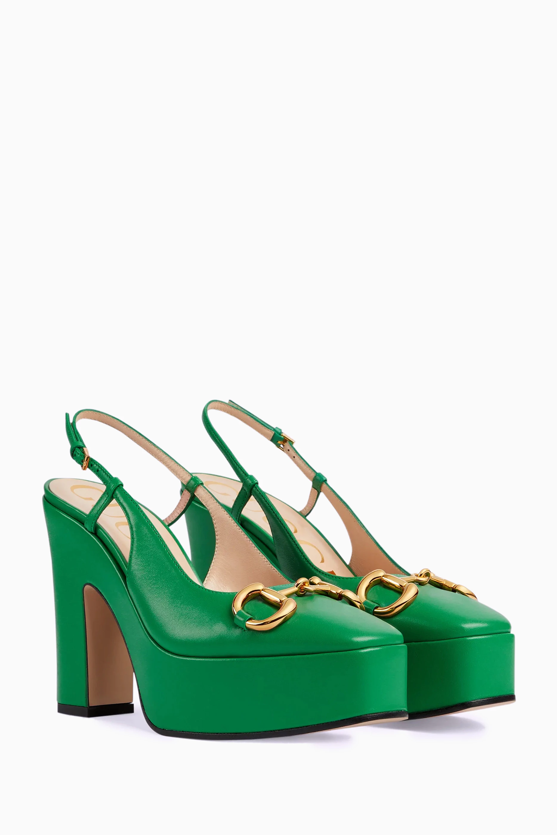 Gucci green pumps online