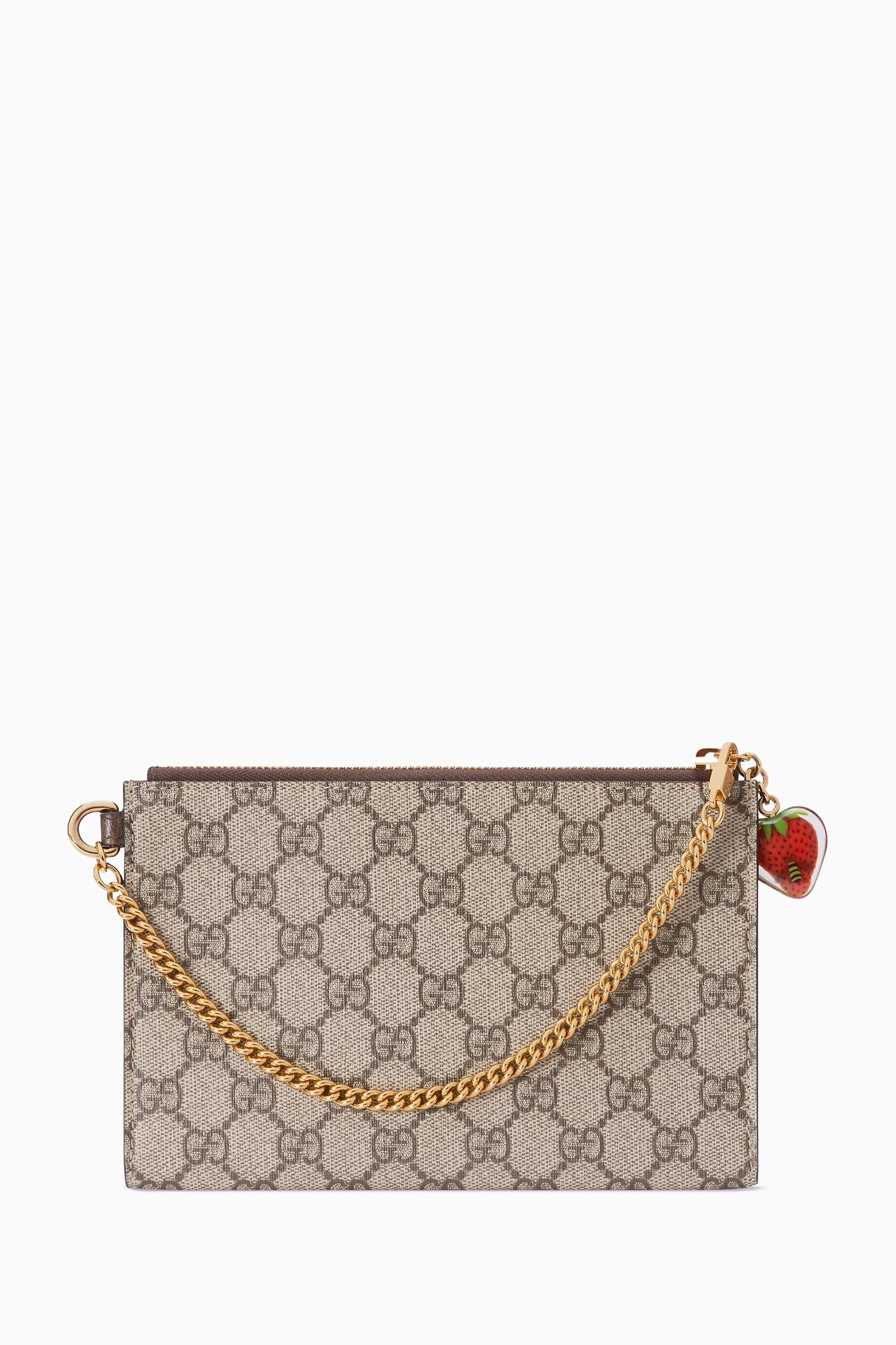 Gg supreme canvas wrist wallet store