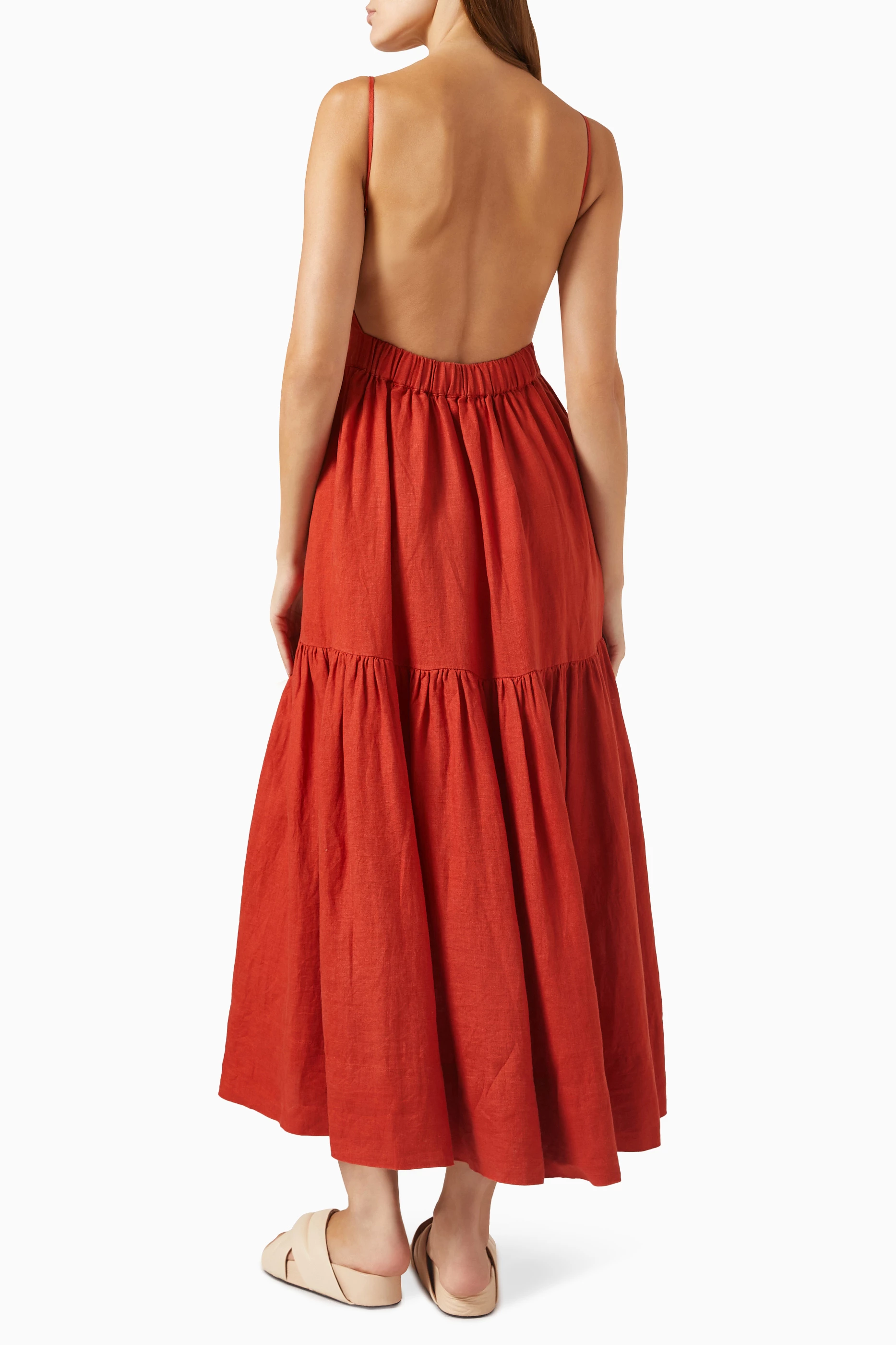 whote linen dress Penelope Mini Dress