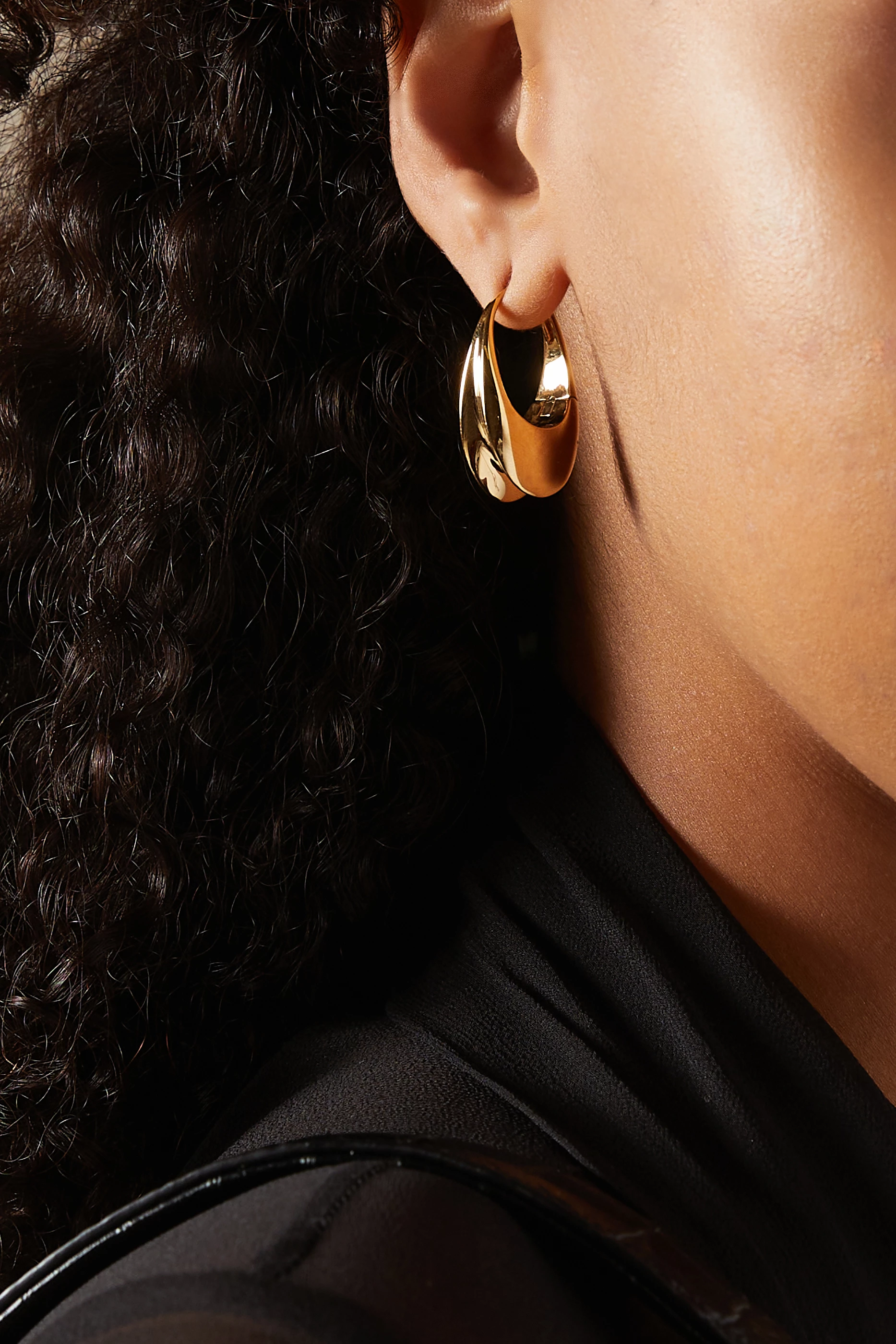 Buy SAINT LAURENT Gold Arty Earrings in Metal For Women Online