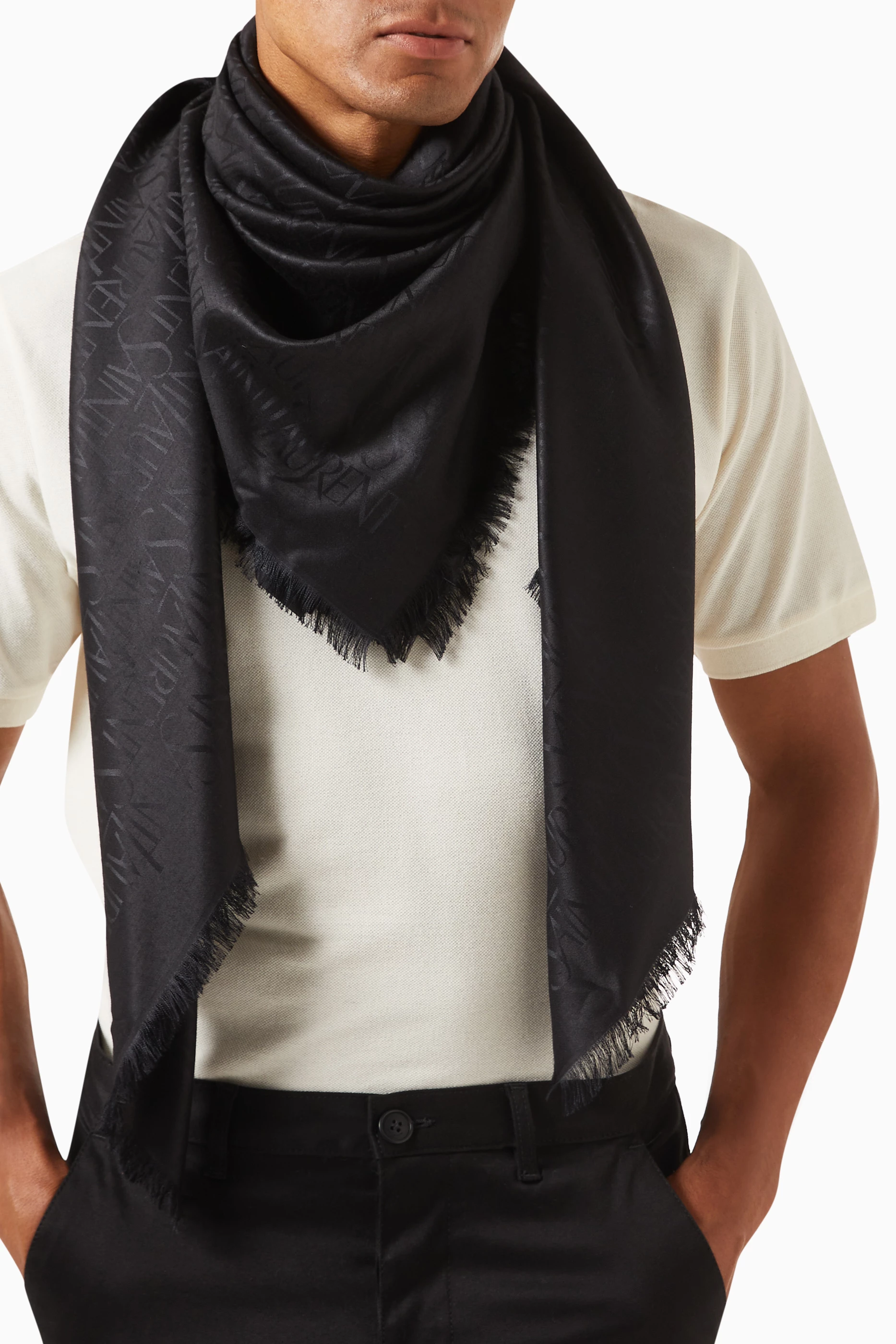 【関税＆送料込み】Saint Laurent Large Square Scarf saint laurent large square scarf … curated on LTK