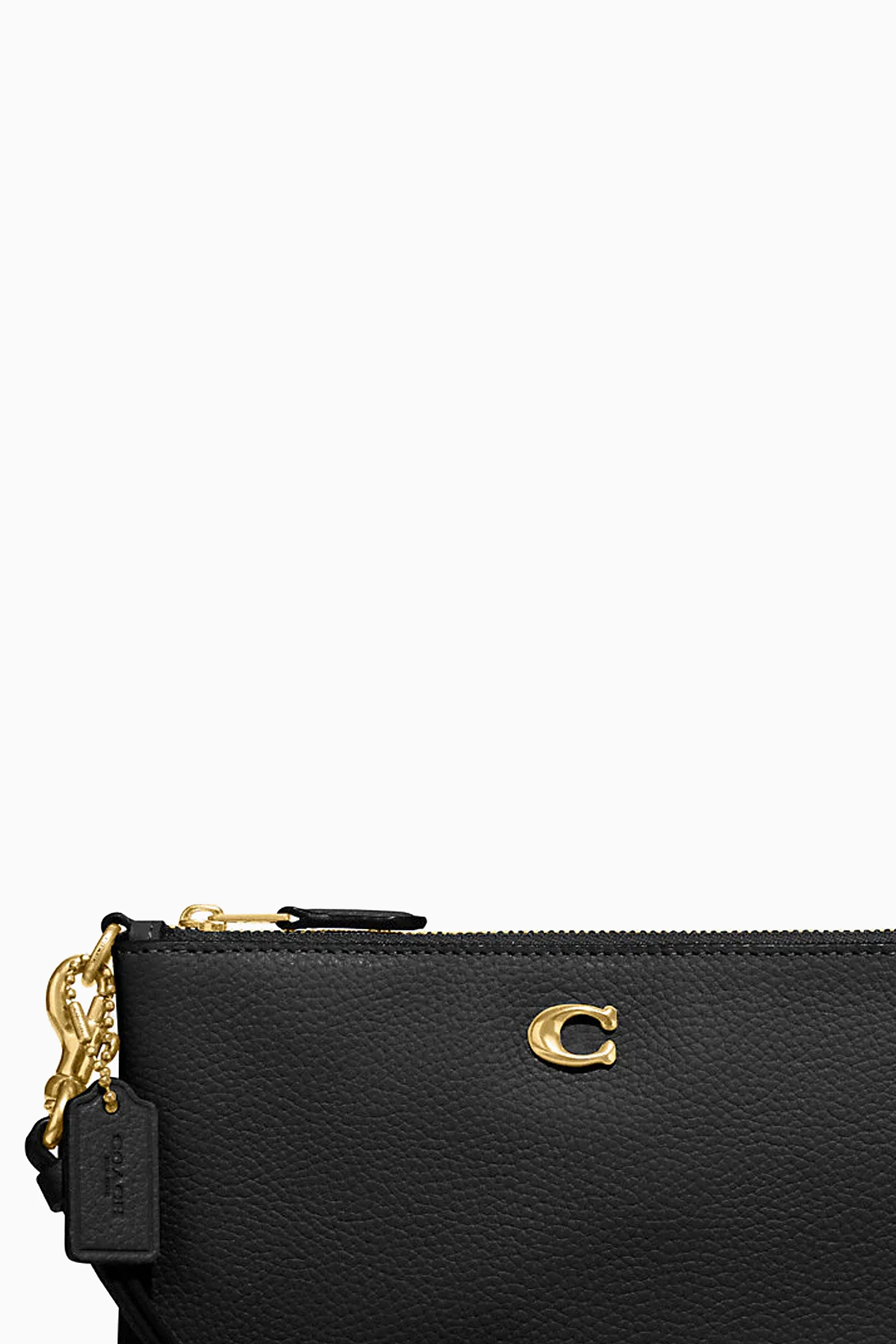 Buy Coach Black Small Wristlet Pouch in Leather For Women Online Ounass Saudi