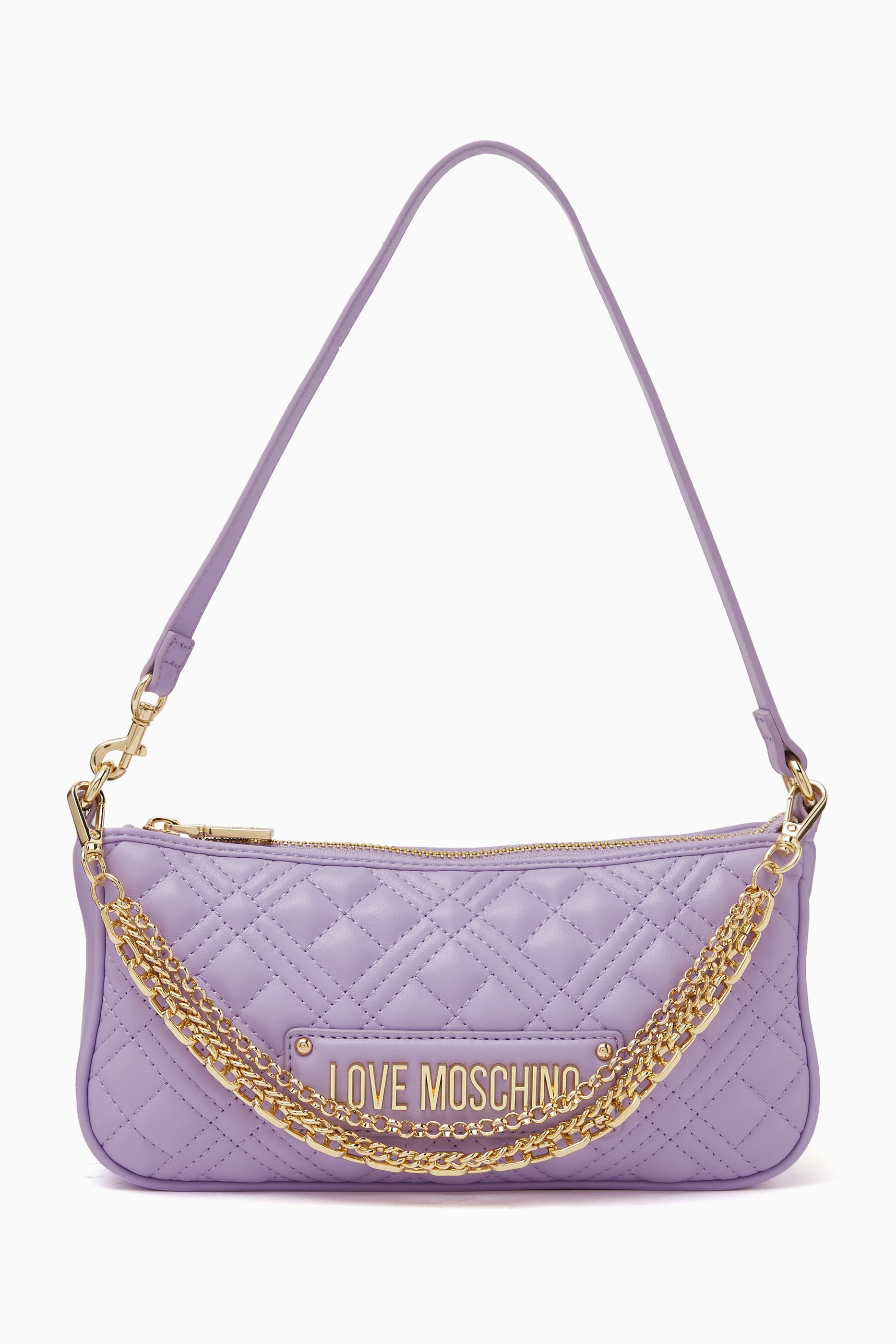 Love Moschino Metallic Pirple Quilted Mini Backpack Love Moschino Women Backpacks Collection - 2026 main image 3