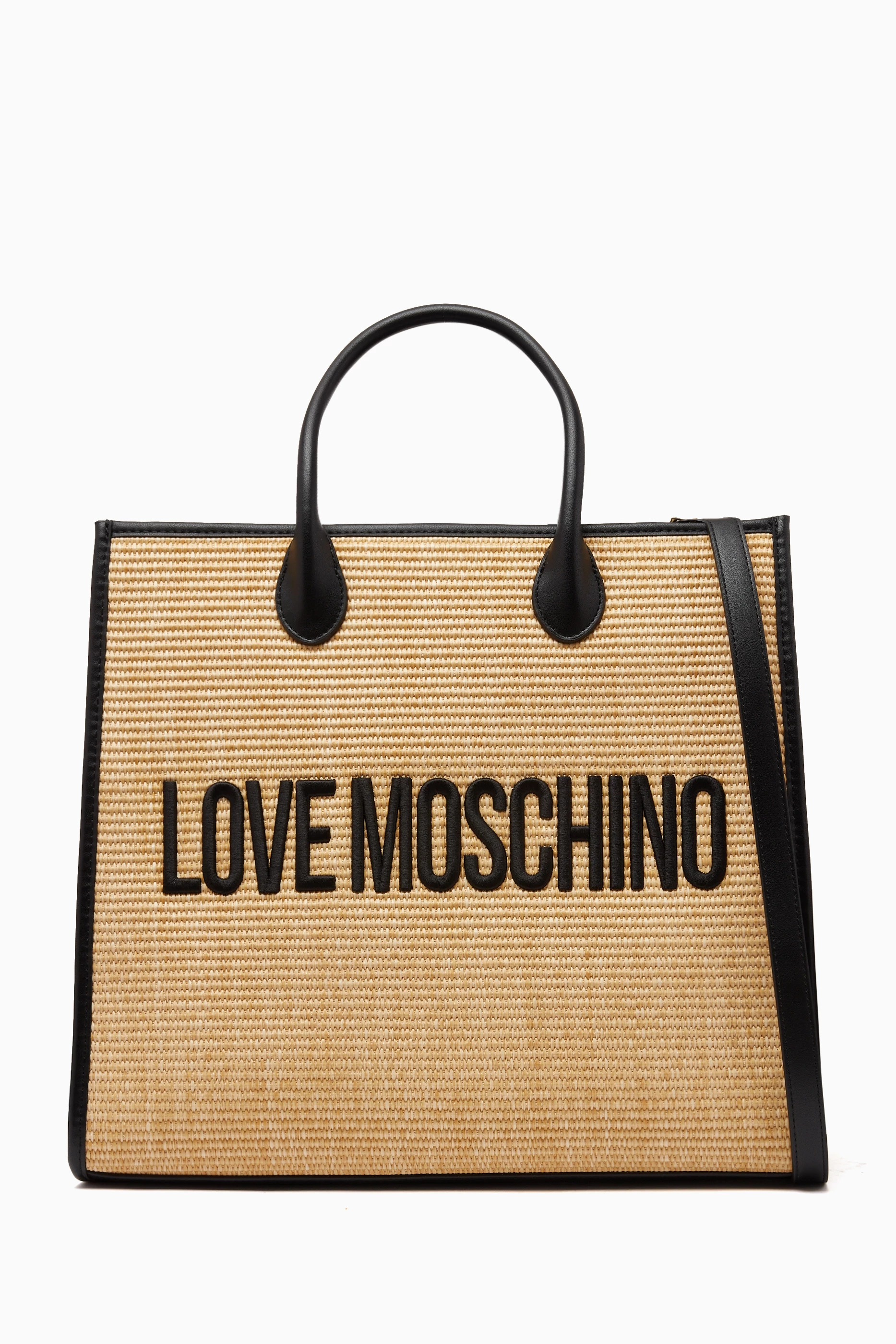 【関税＆送料込み】Moschino Love Me Tote Bag Love Moschino | Logo-Embroidered Tote Bag | Tote Bags