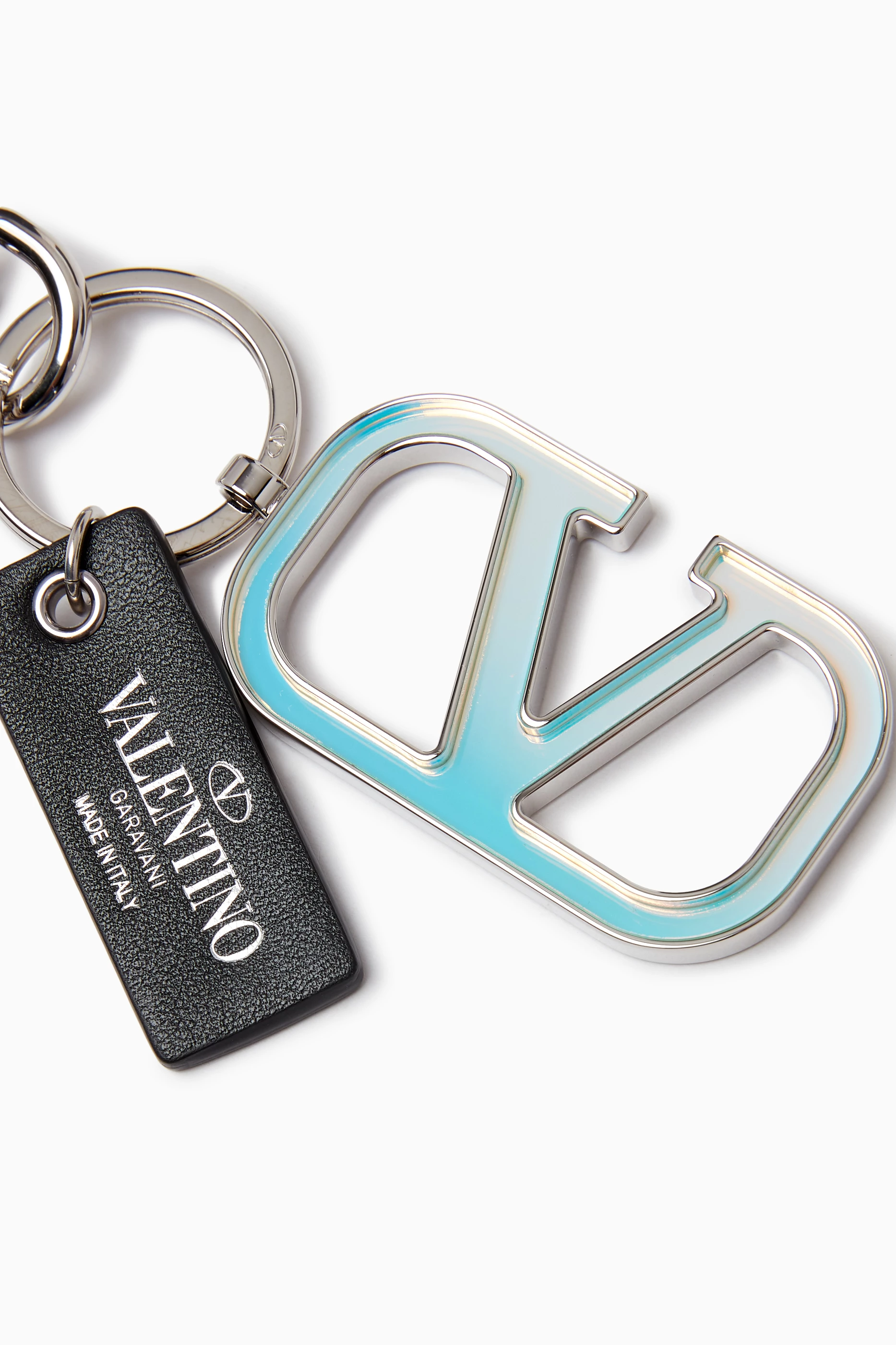 VALENTINO キーホルダーセット売り Vロゴ シグネチャー キーホルダー for メンズ インチ グリーン
