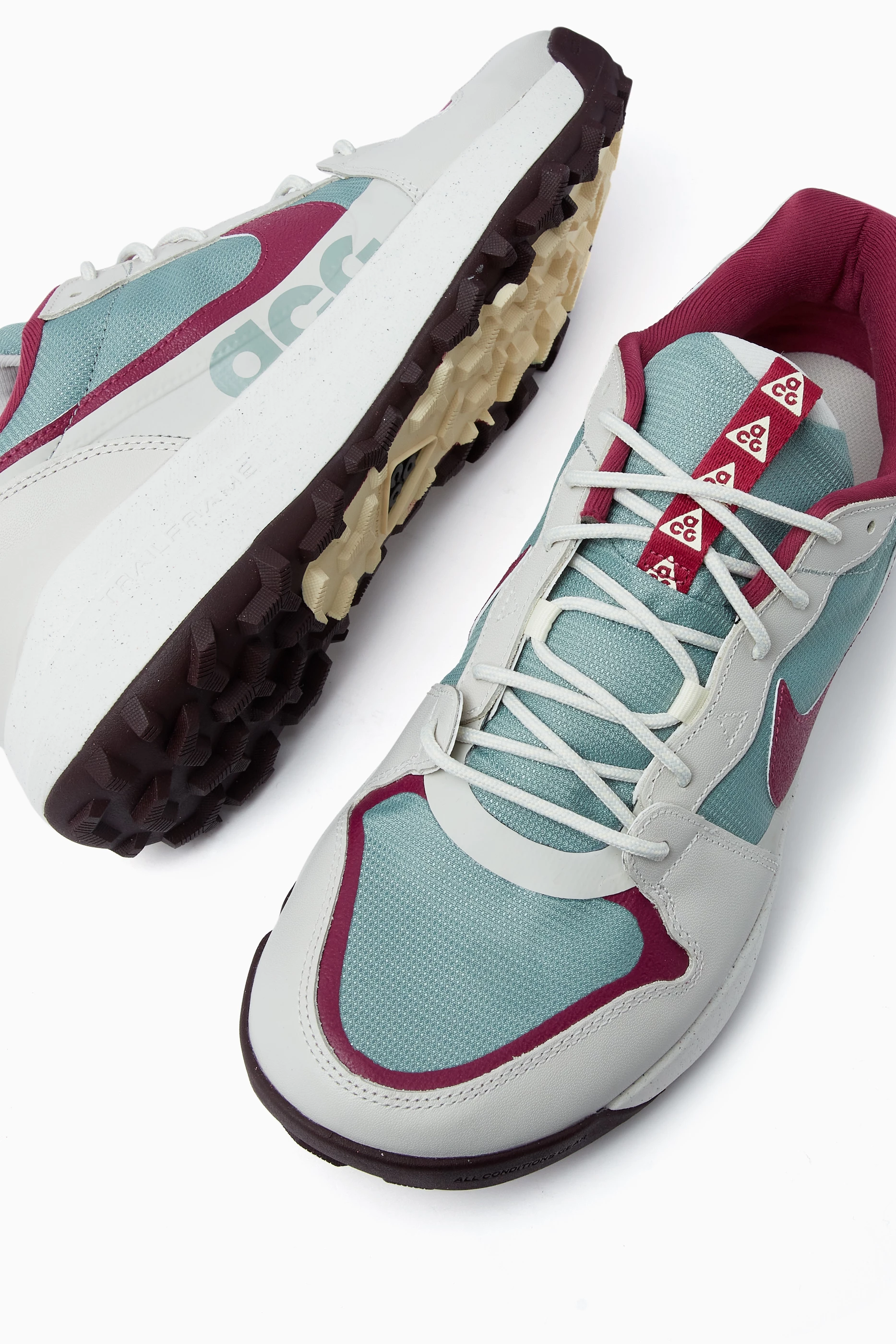 Buy Nike Multicolour ACG Lowcate Sneakers in Suede Leather and Mesh For Men Online Ounass Saudi