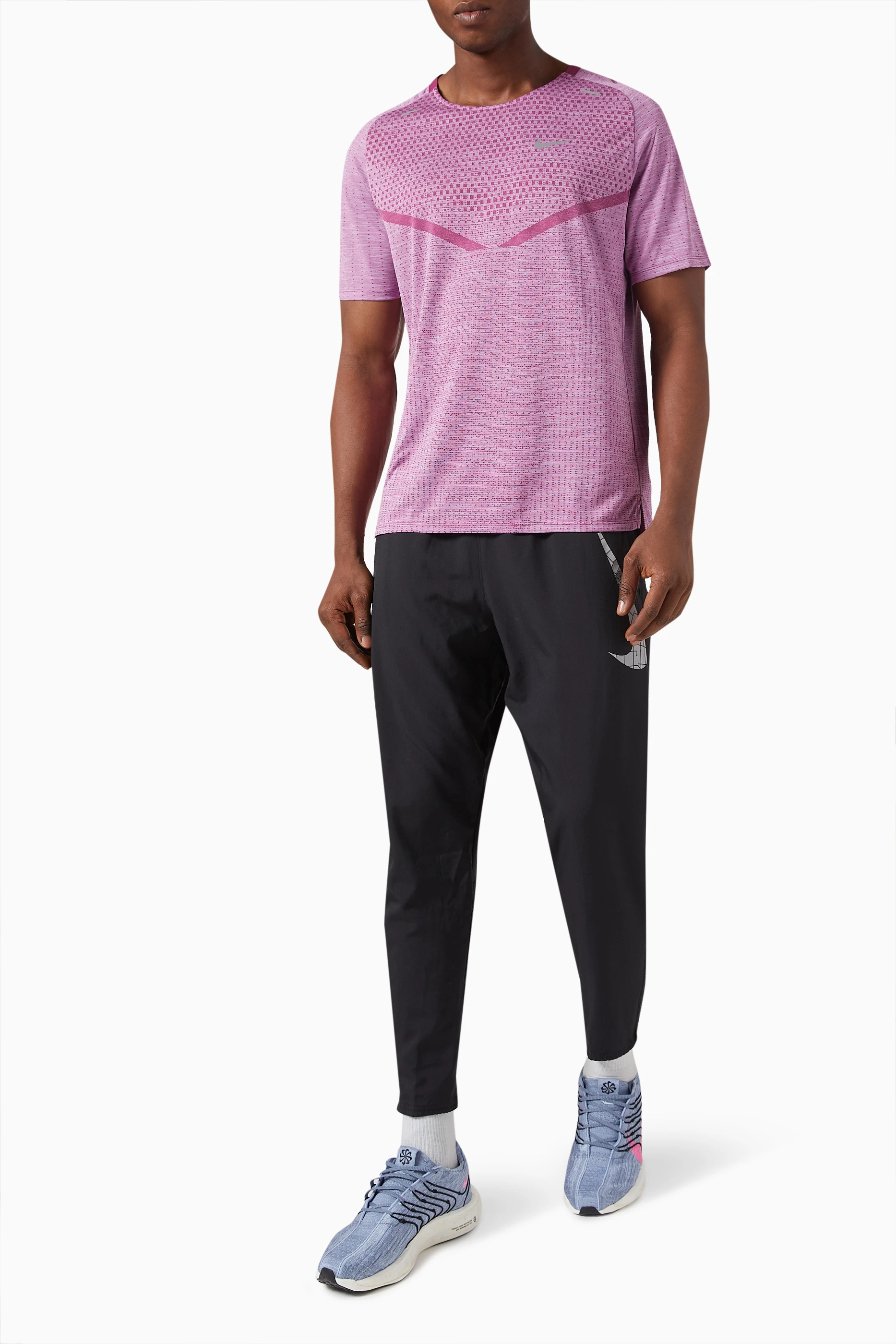 Buy Nike Running Purple Dri FIT ADV Techknit Ultra T shirt in Recycled Nylon For Men Online Ounass Saudi