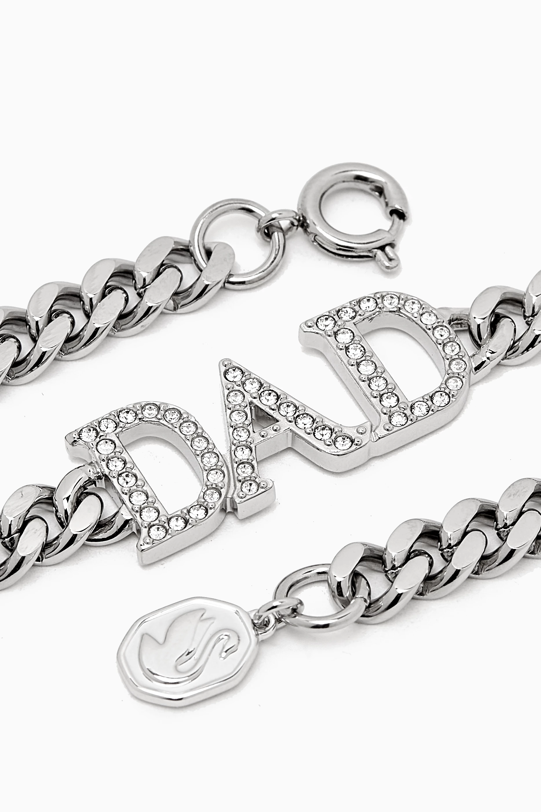 Buy Swarovski Silver Father s Day Bracelet in Rhodium plated Metal For Women Online Ounass Saudi
