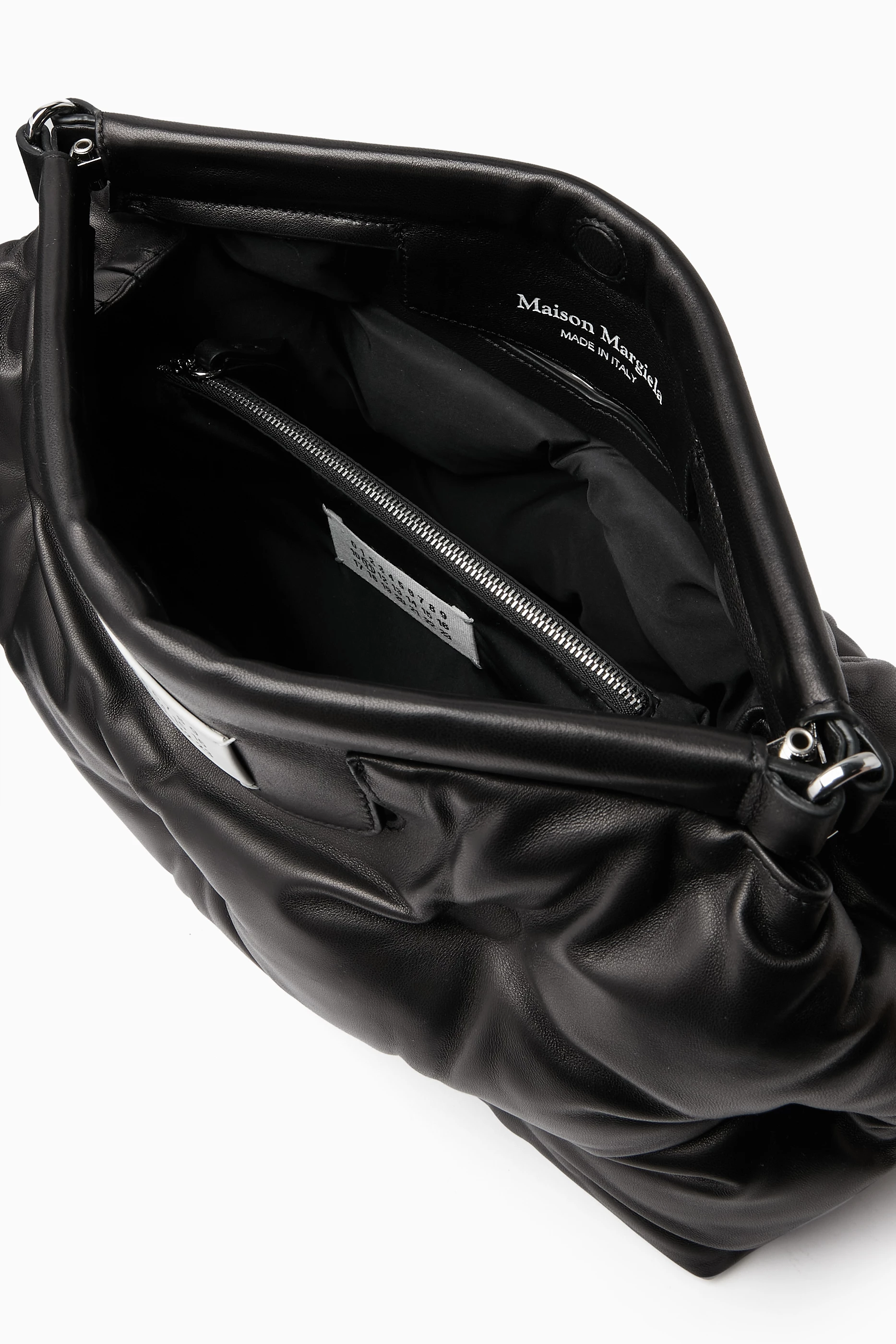 Buy Maison Margiela Black Glam Slam Classique Shoulder Bag in