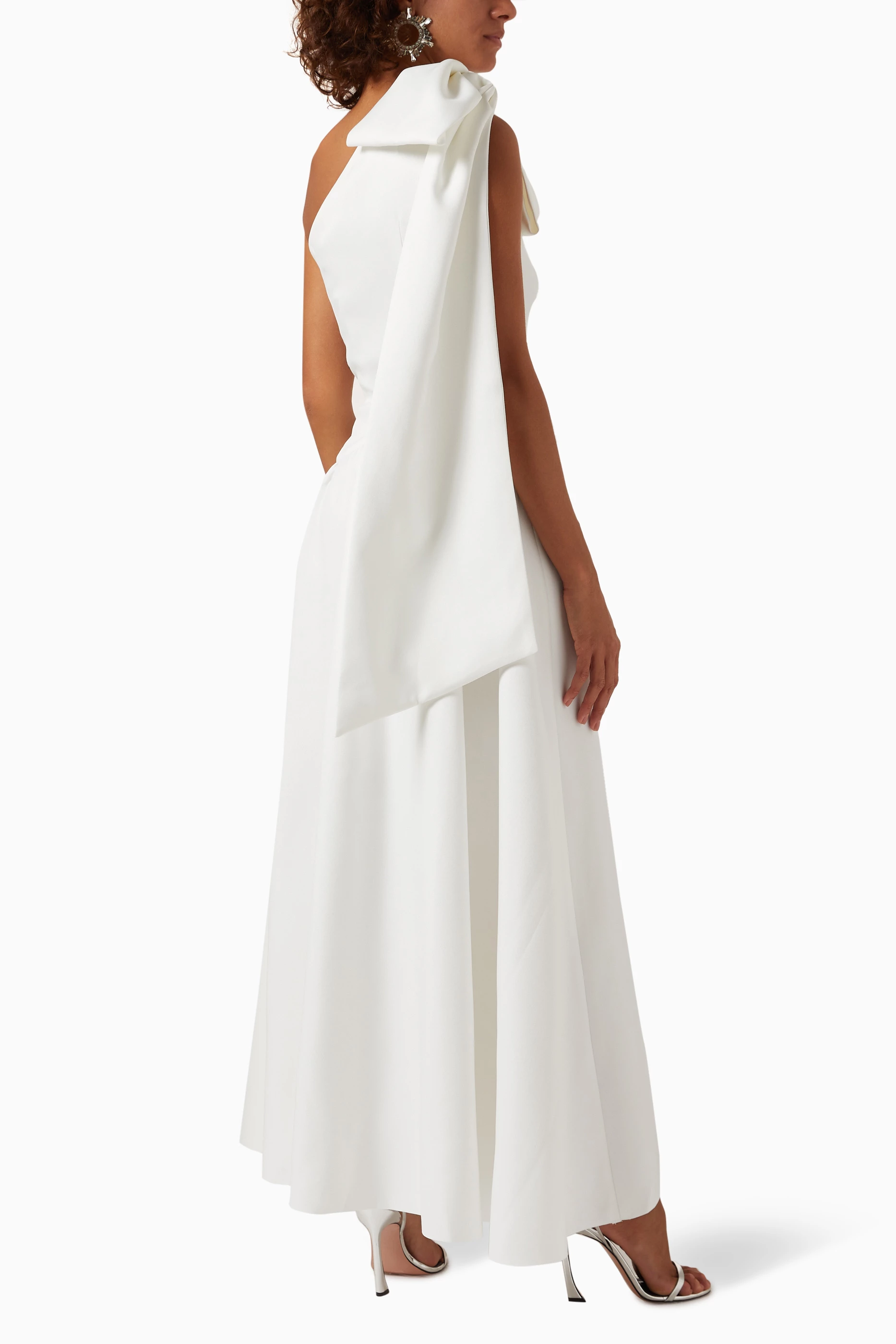 cotton night dress for ladies Women's Cotton Victorian Nightgown with Pockets, Emily Long Sleeve Lace Trimmed Button Up Long Night Dress, White / Large main image 1