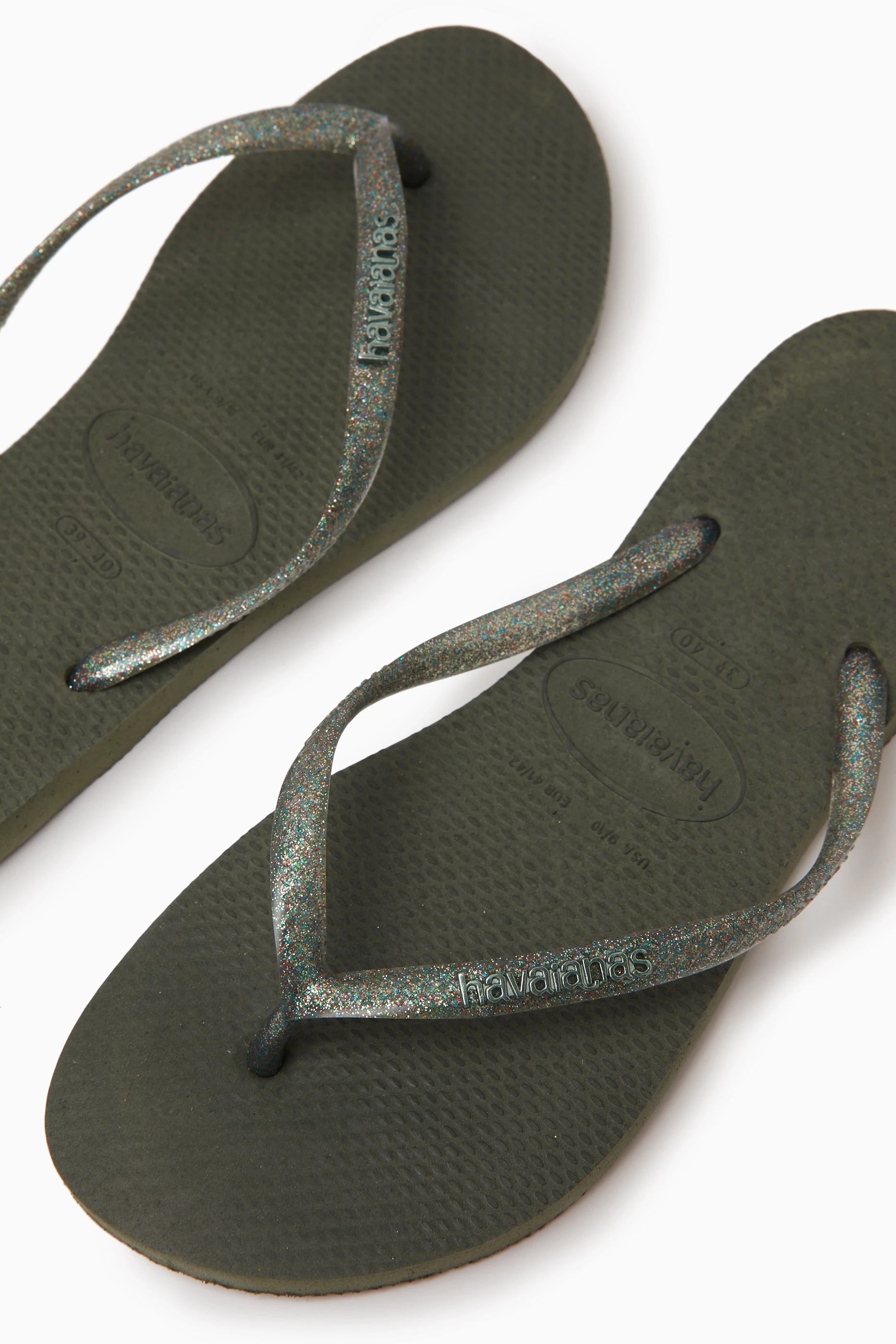 Buy Havaianas Green Slim Flip flop in Rubber For Women Online Ounass Saudi