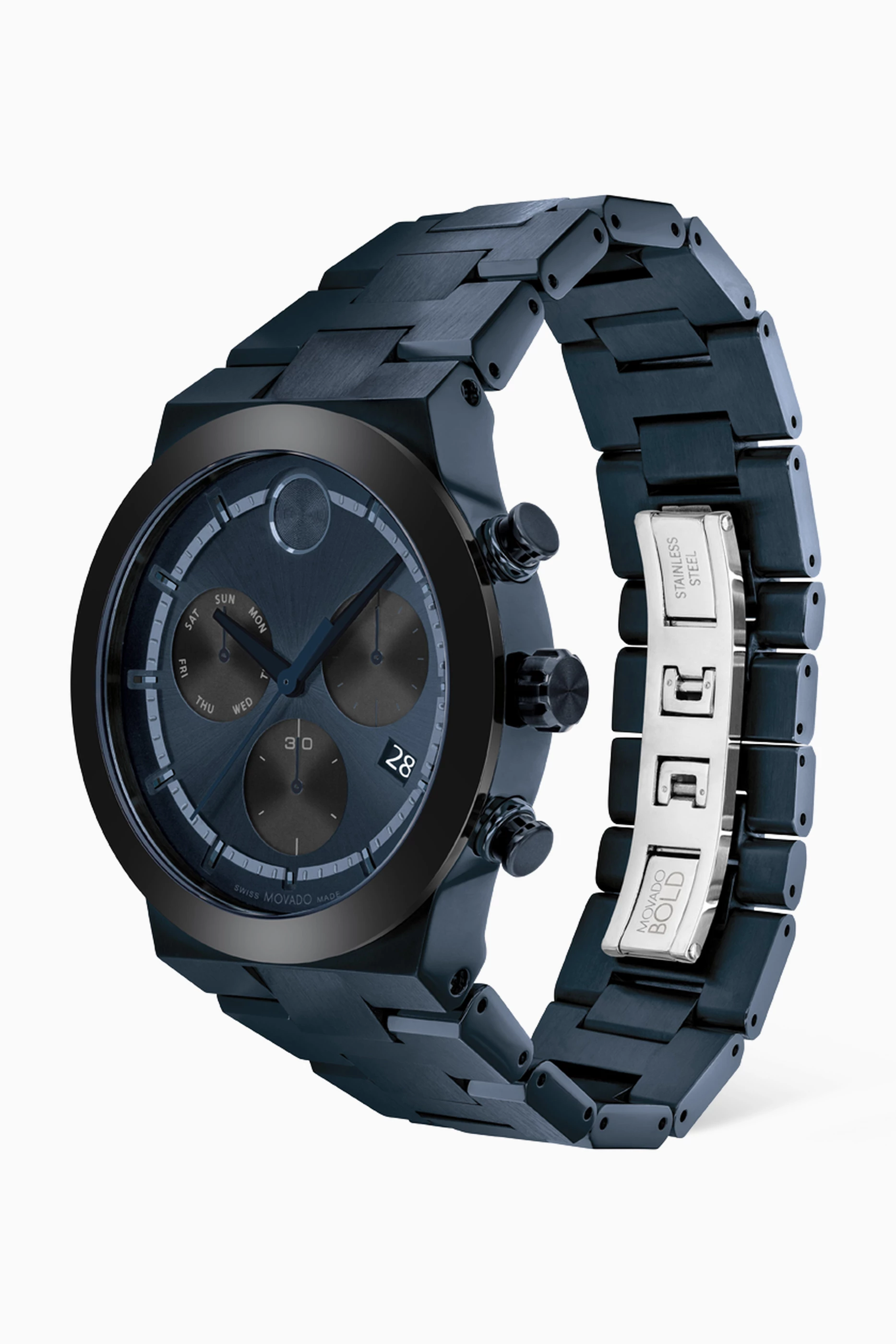 Movado blue stainless steel online