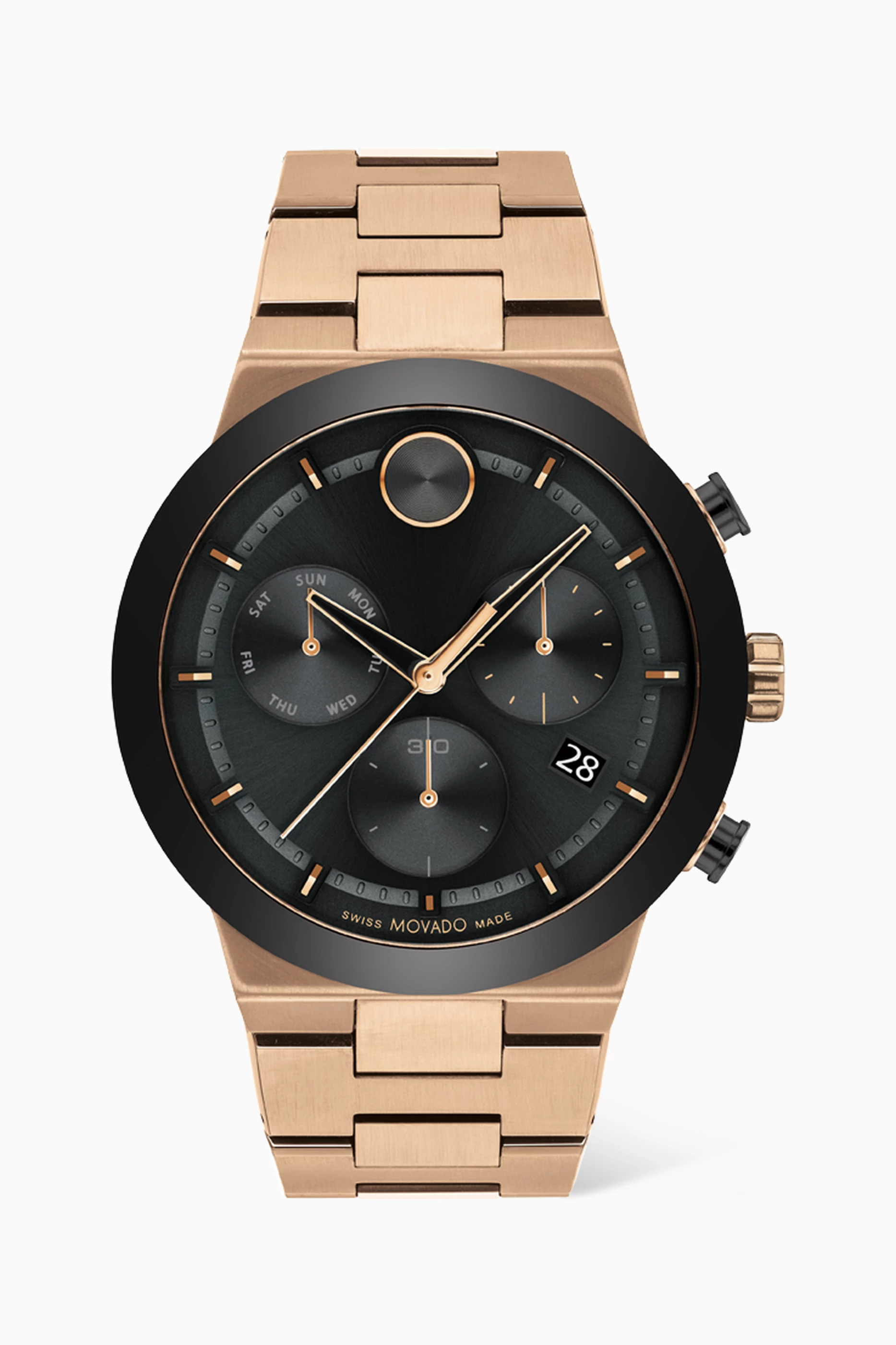 Movado rose gold watch clearance