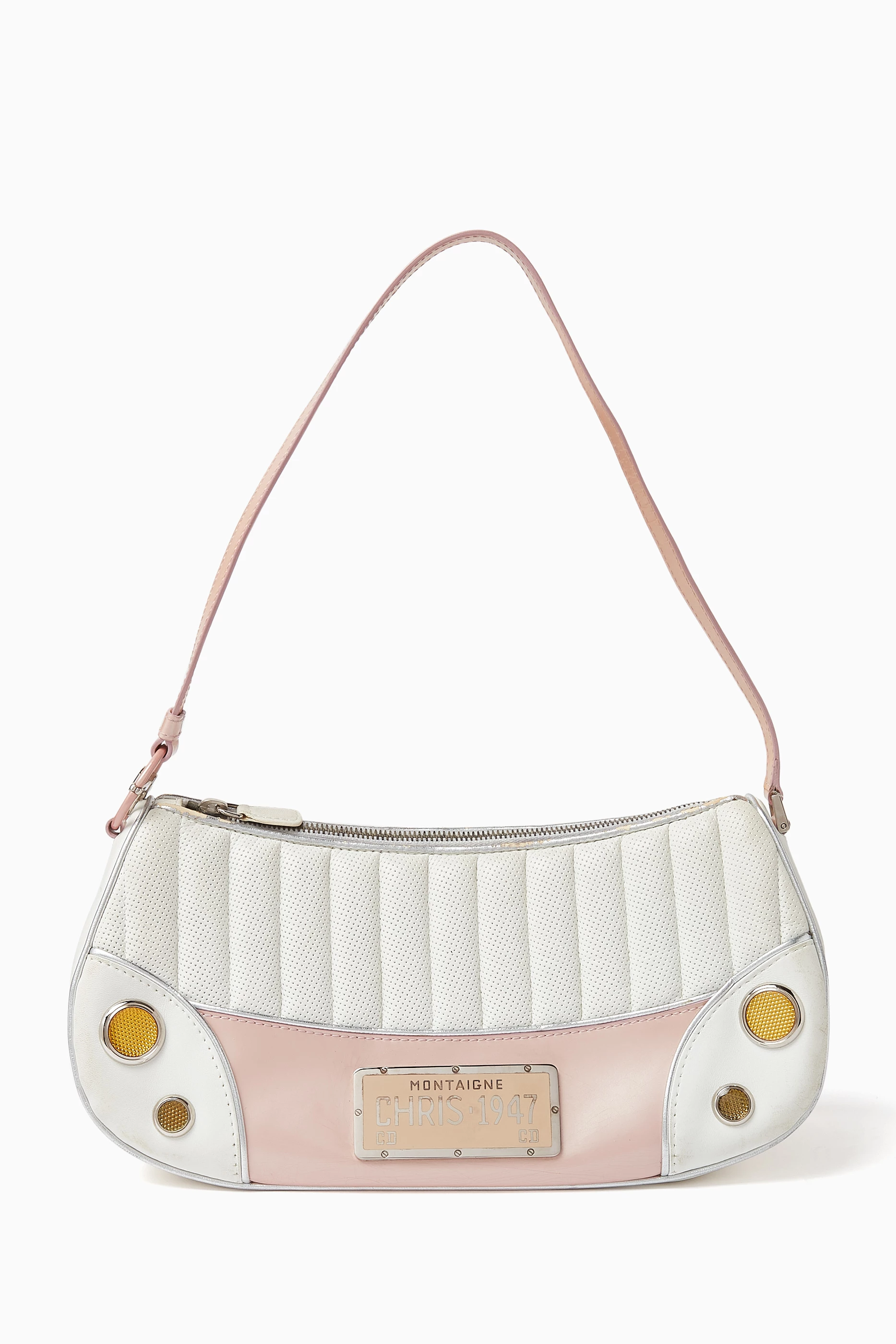 Buy Christian Dior Pre-Loved White Cadillac Shoulder Bag in