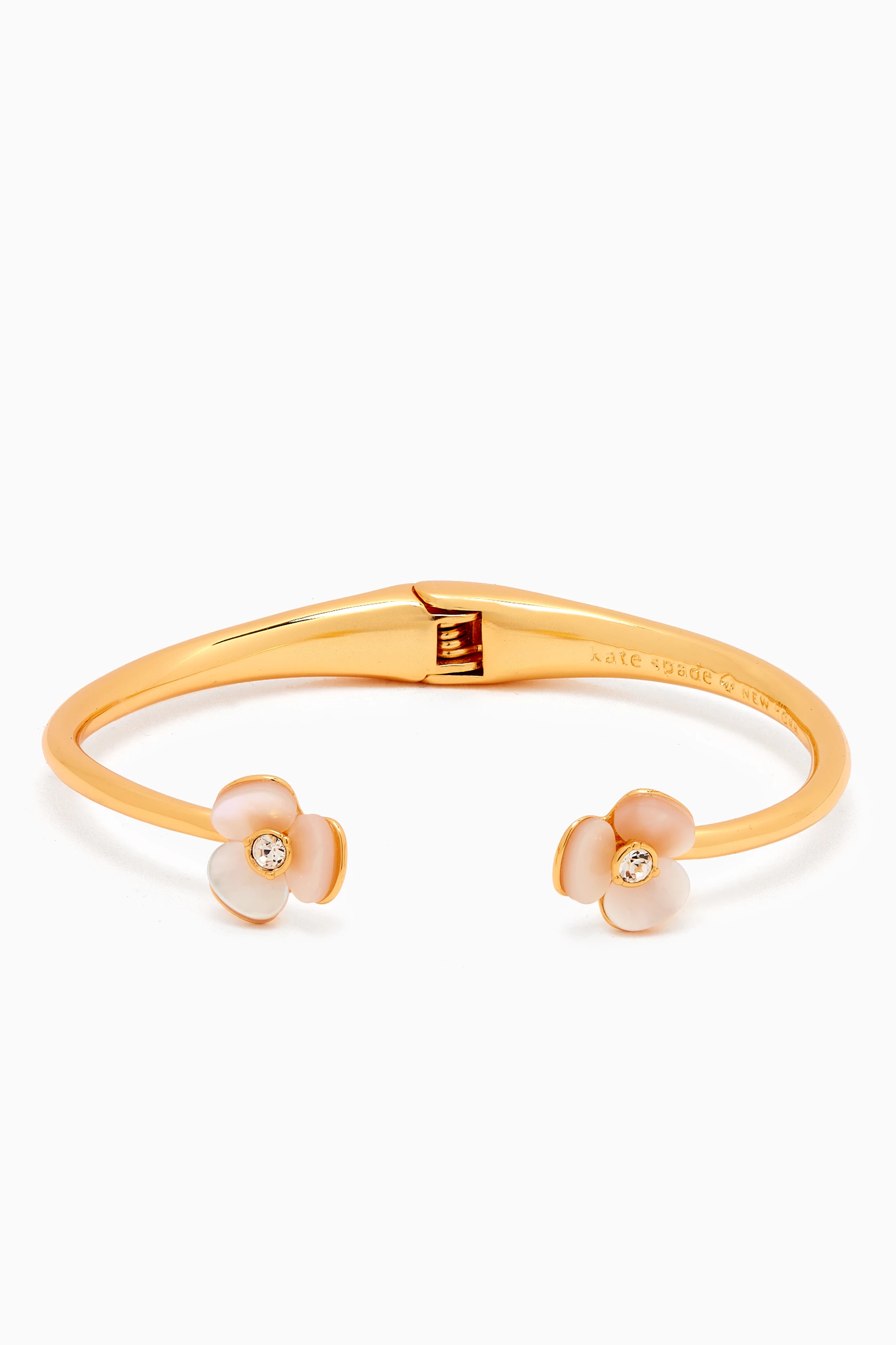 Buy Kate Spade New York Neutral Disco Pansy Bangle in Gold-plated