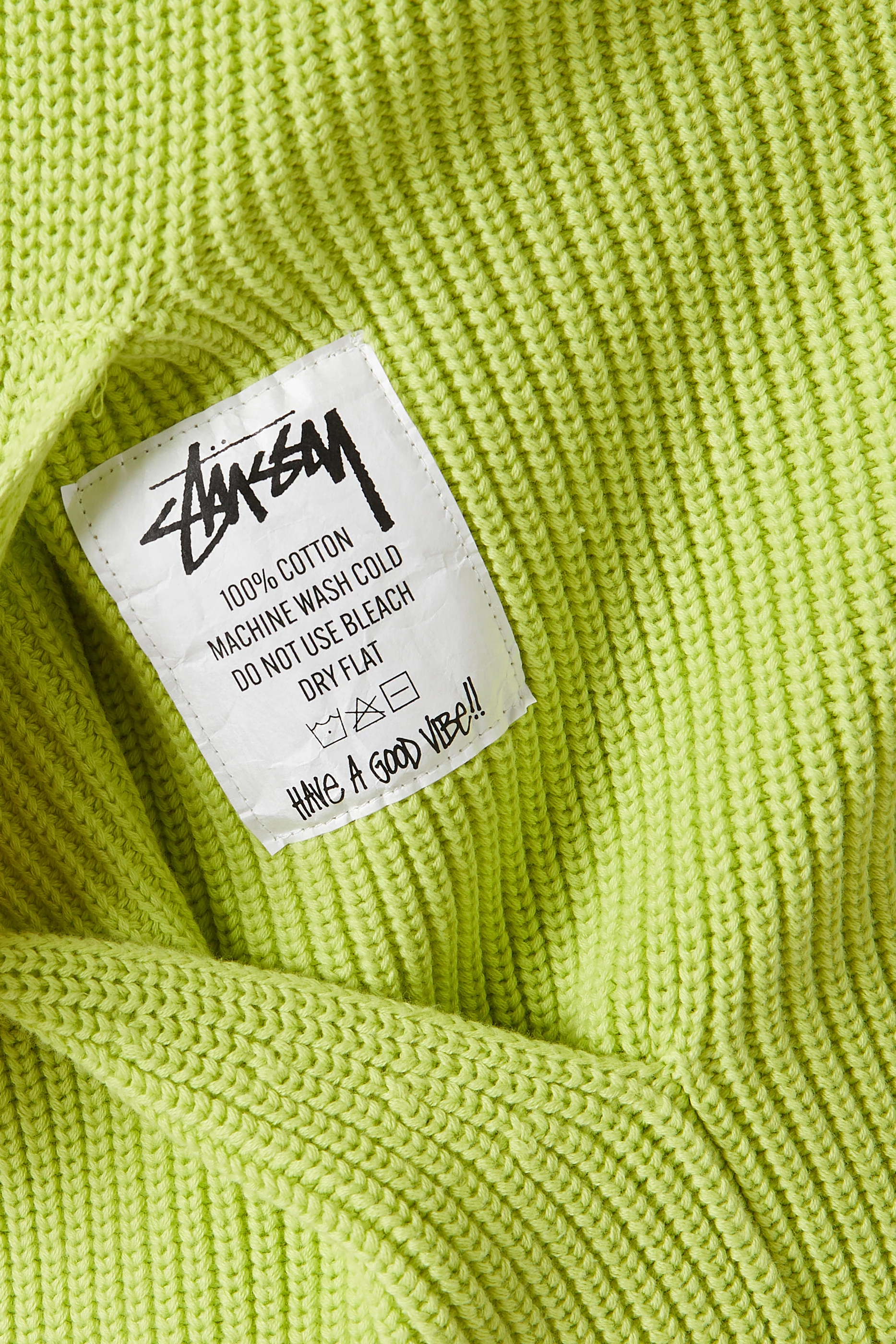 Buy Stussy Green Oversized Hoodie in Cotton Knit For Men Online Ounass Saudi