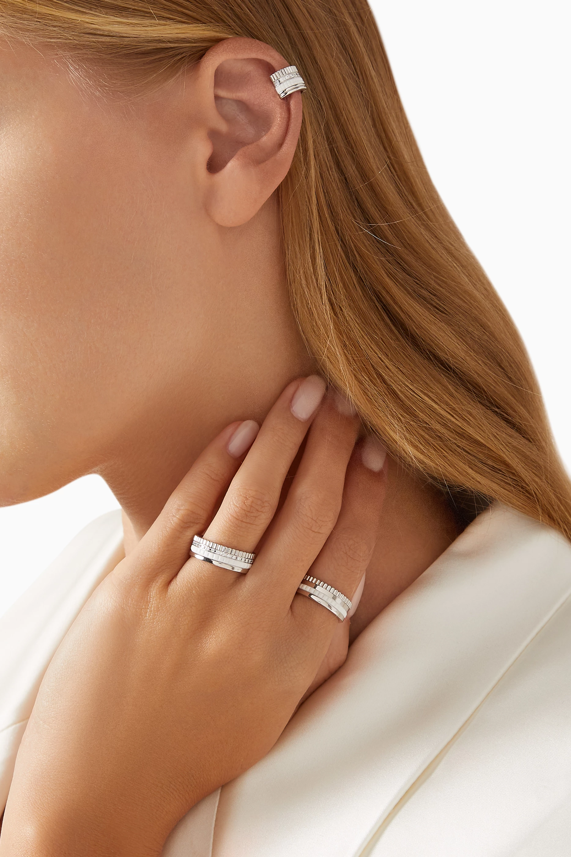 ブシュロン BOUCHERON ディアマン K18YG/レザー クオーツ