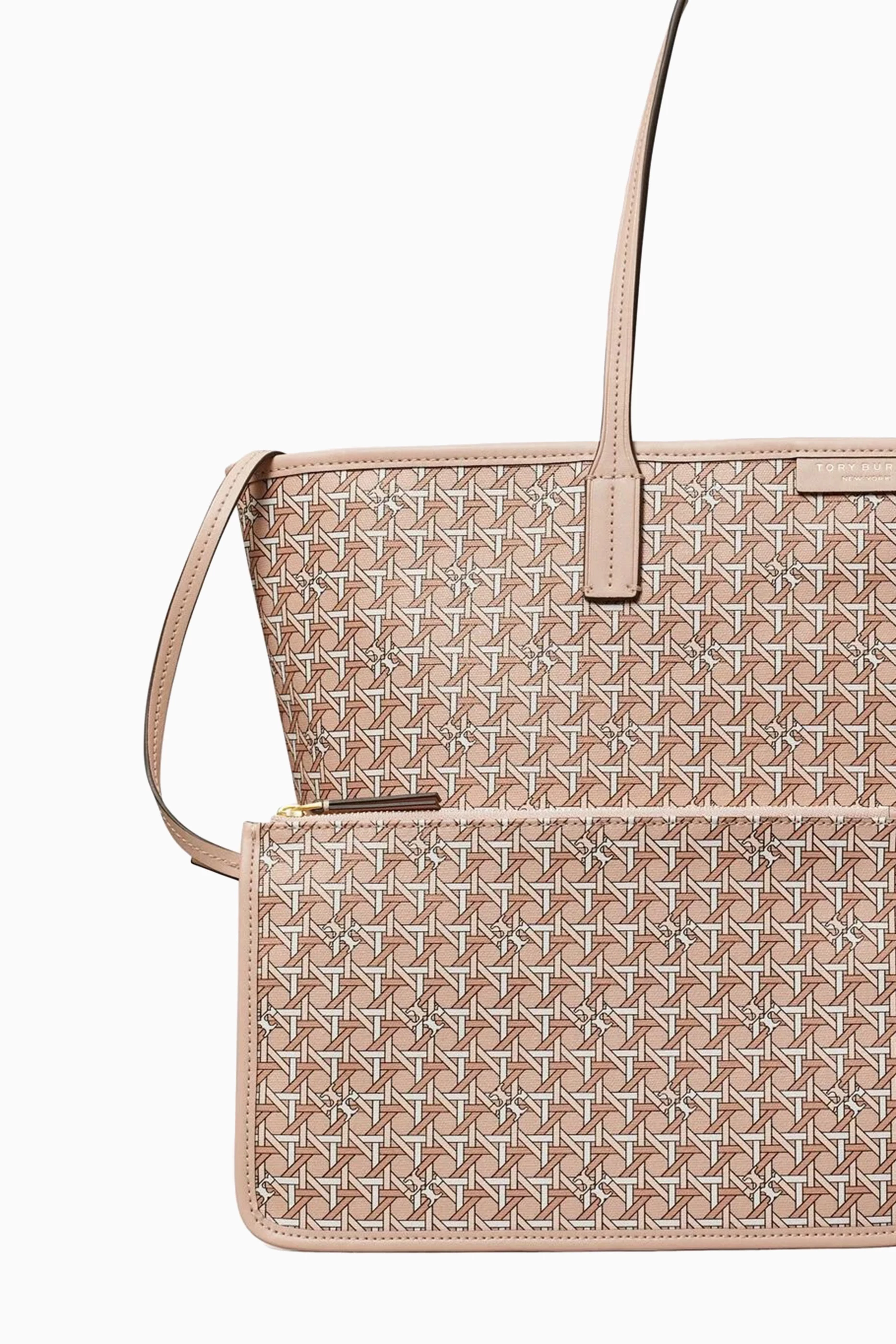 Buy Tory Burch Pink Ever-ready Zip Tote Bag in Coated-canvas For