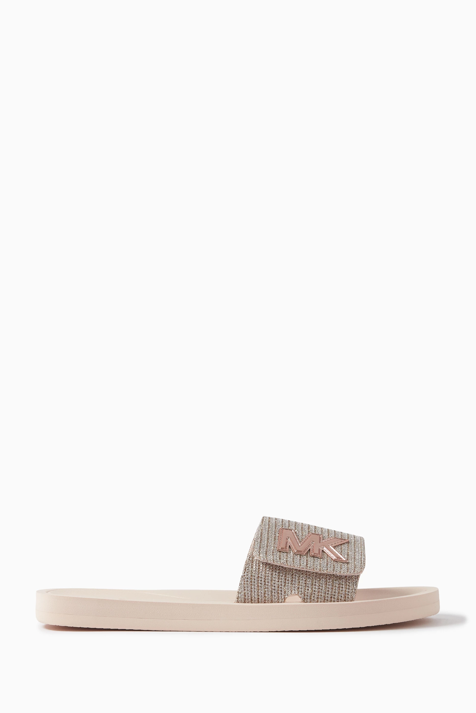 Michael kors slides gold online