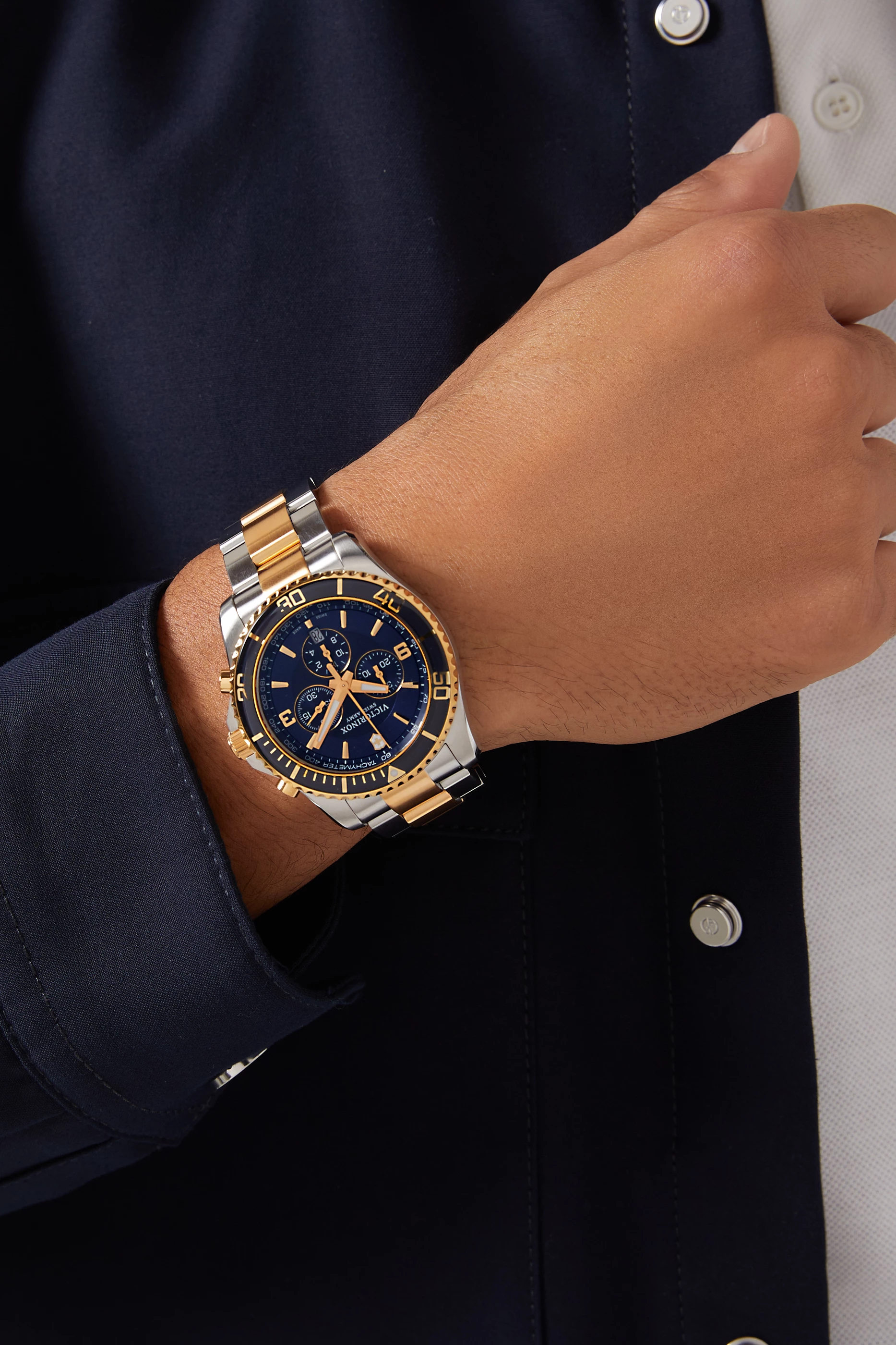 Buy Victorinox Blue Maverick Chronograph Watch For Men Online